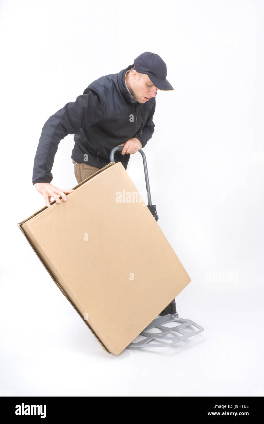 dispatch, removal, parcel service, remove, move, courier, working conditions, Stock Photo