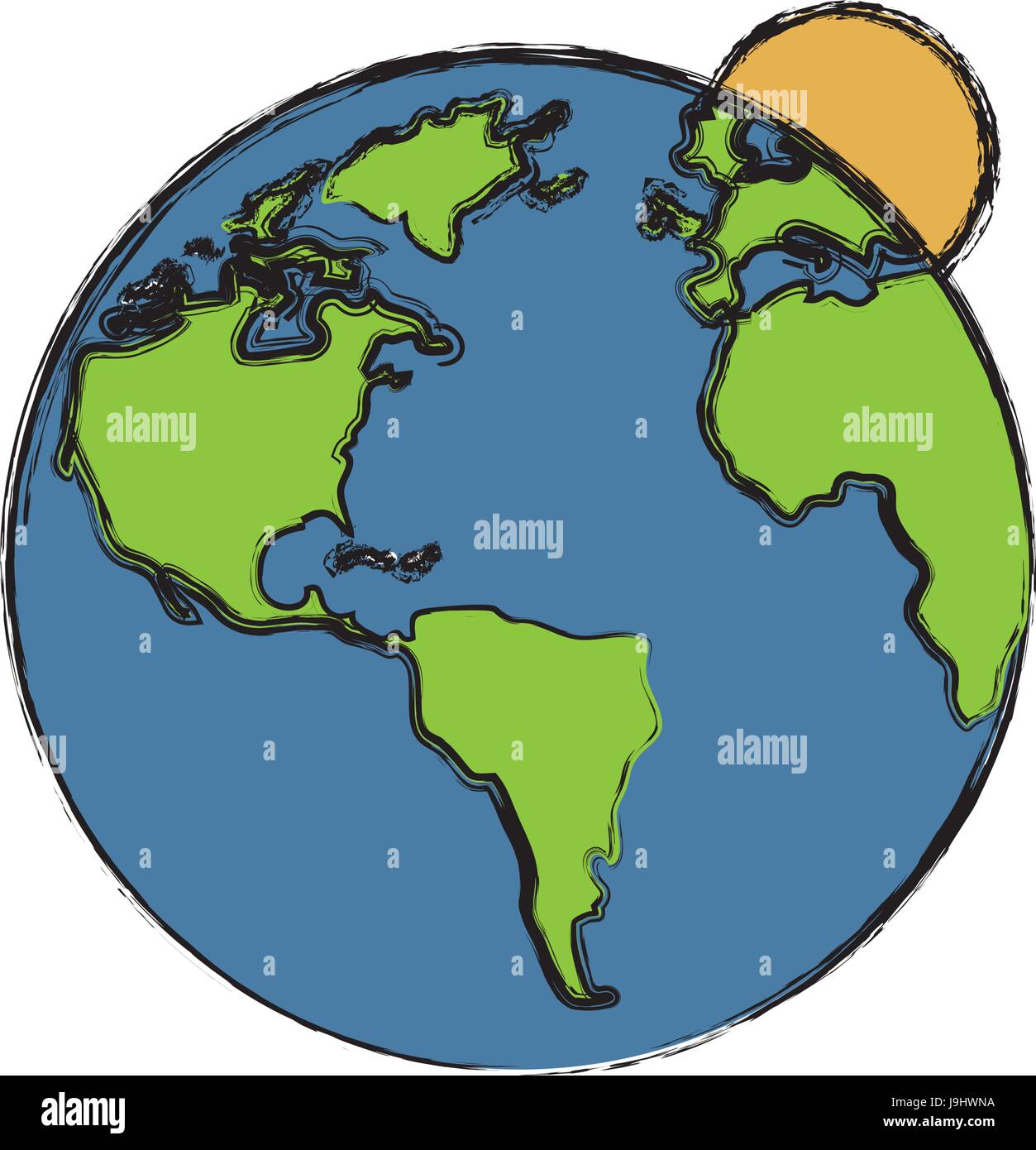 earth planet icon Stock Vector Image & Art - Alamy