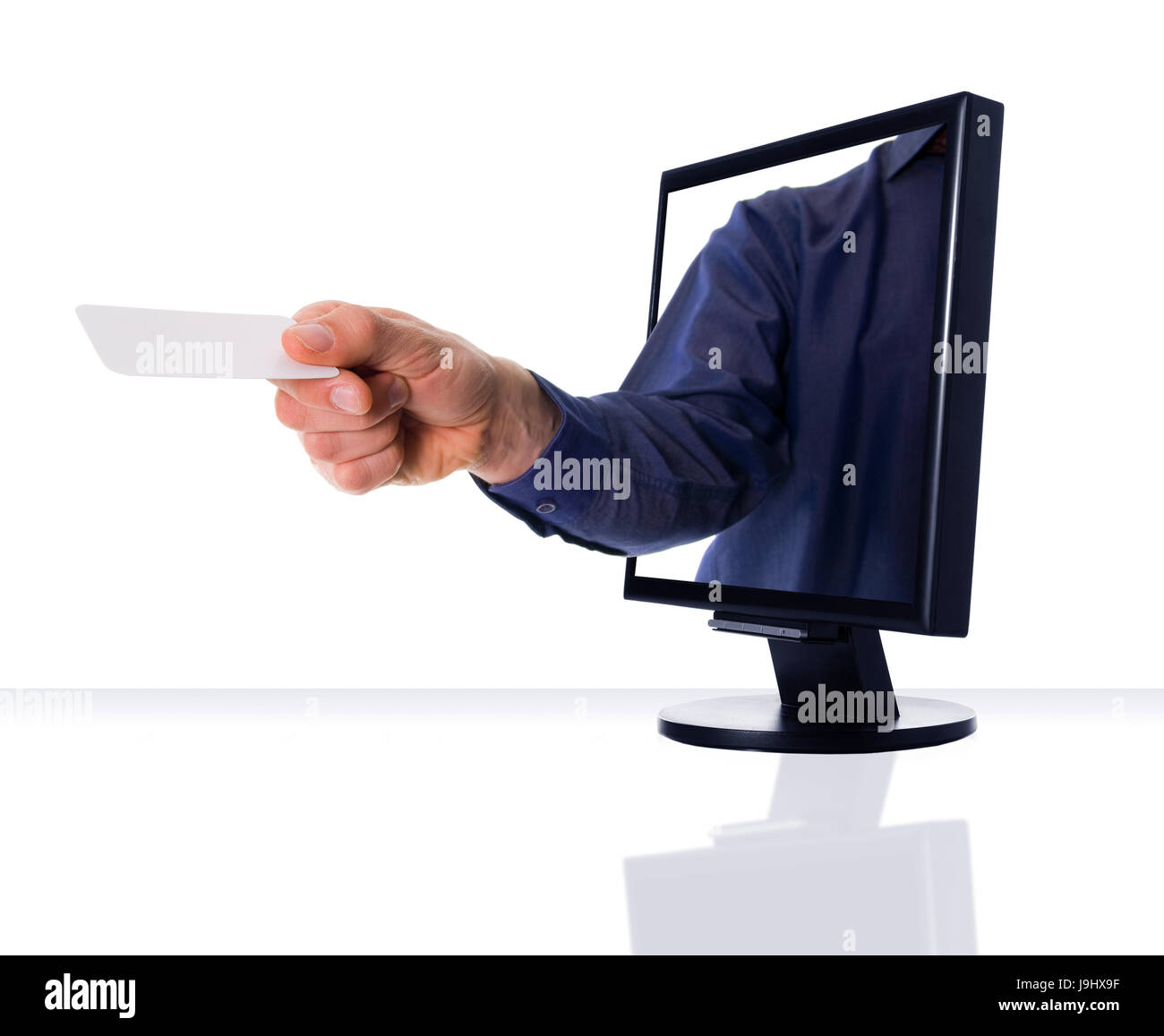 Writing note showing computer Cut Out