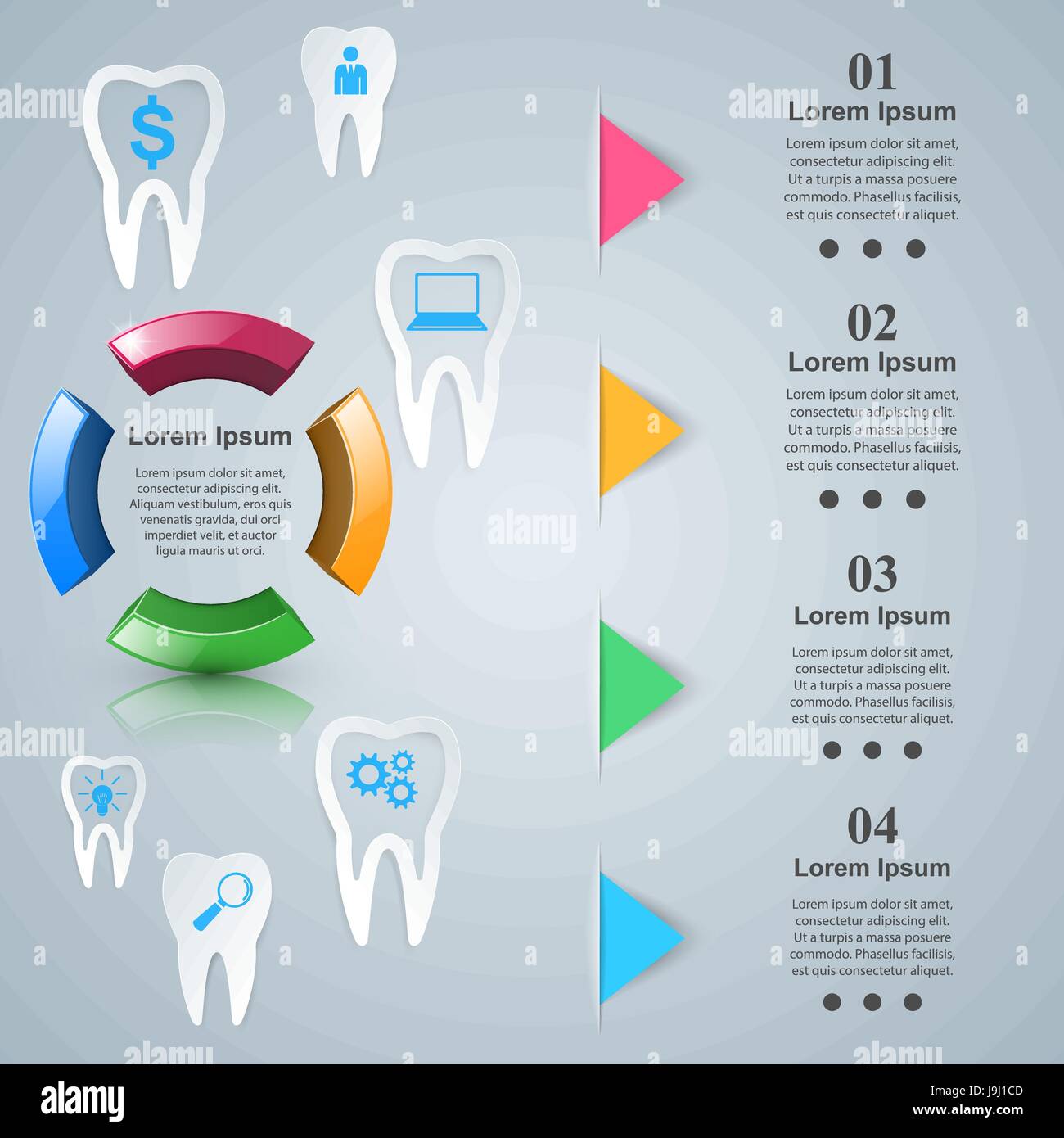 Business Infographics. Tooth icon Stock Vector Image & Art - Alamy