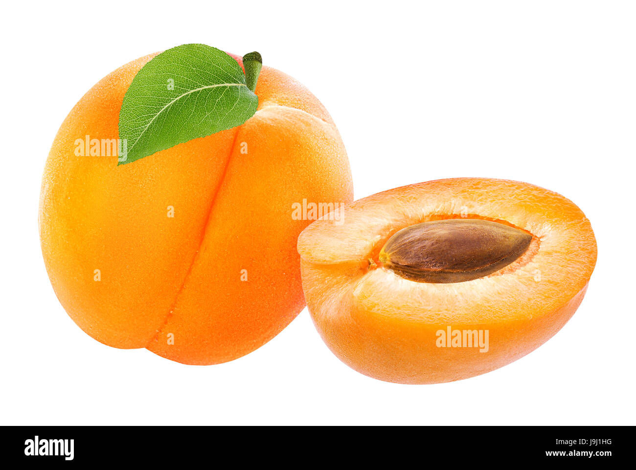 apricot isolated on white background Stock Photo - Alamy