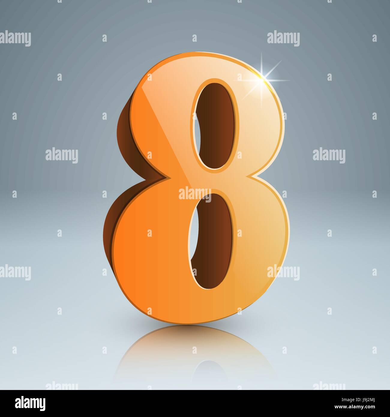 3d eight icon Stock Vector Image & Art - Alamy