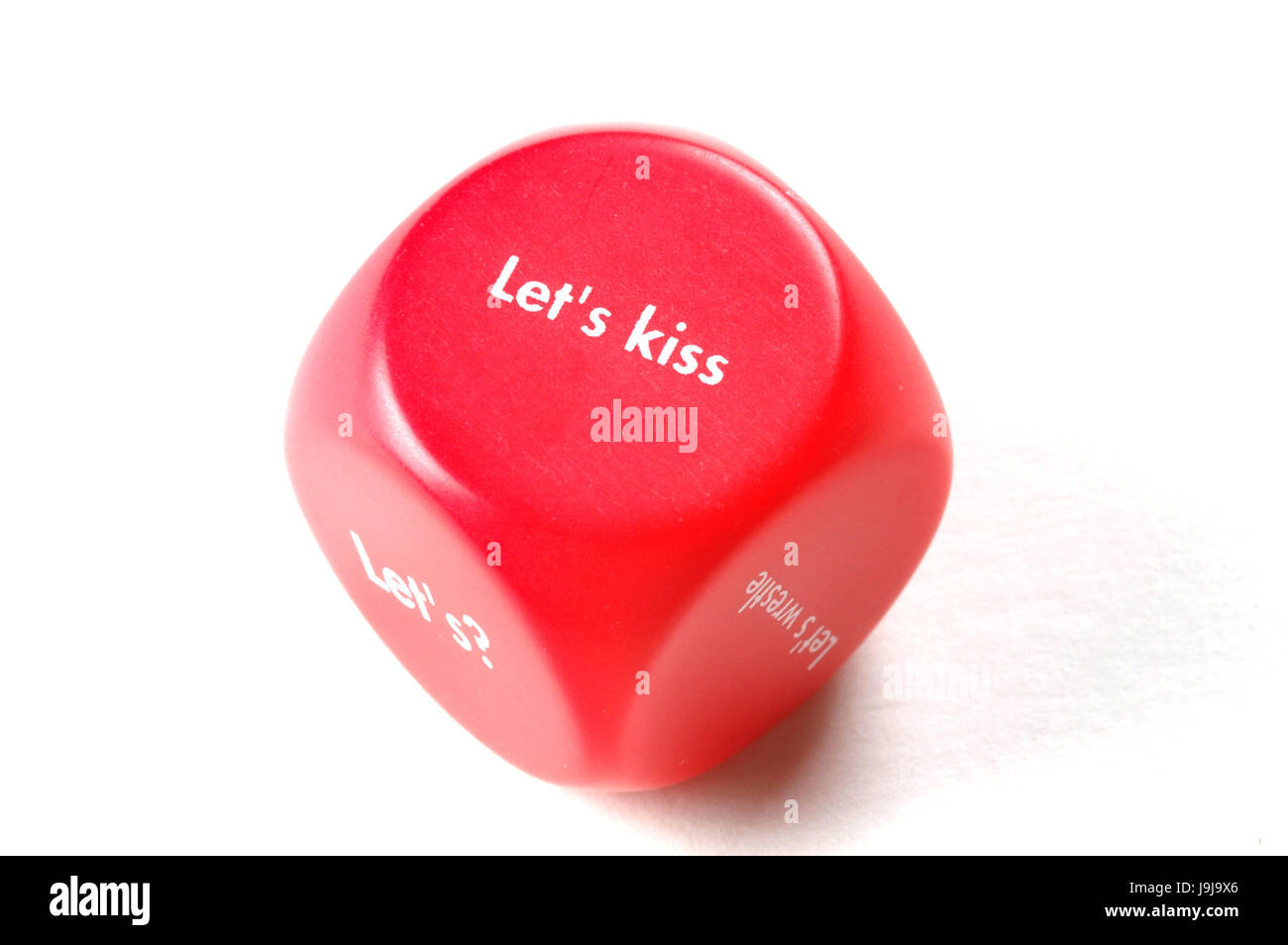 dice game love sex romance romantic play kiss red isolated white Stock  Photo - Alamy