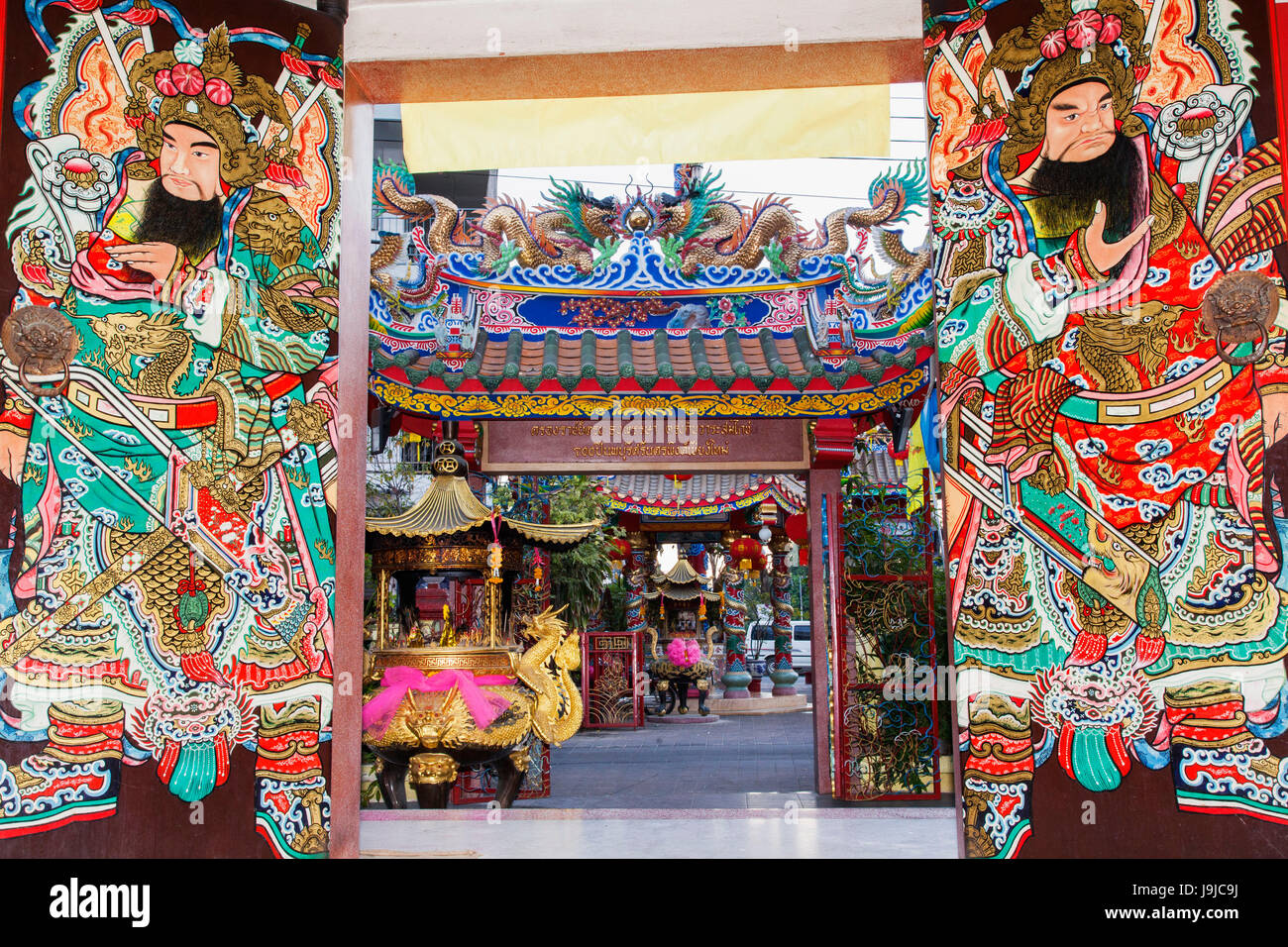 Thailand, Chiang Mai, Chinatown, Pung Tao Gong Temple Stock Photo
