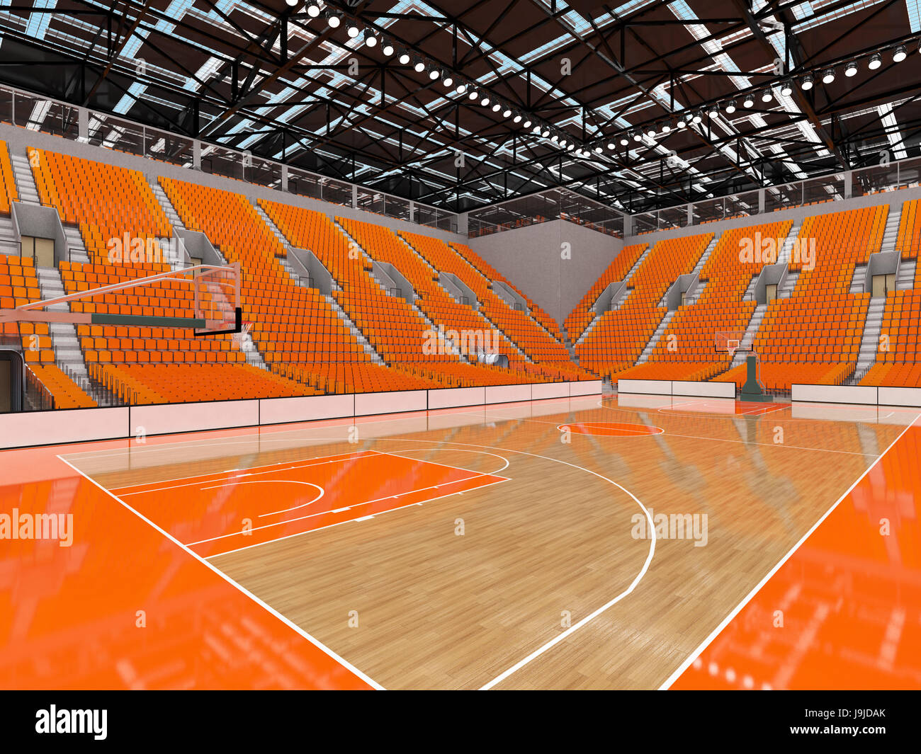 Empty bench basketball court hires stock photography and images Alamy