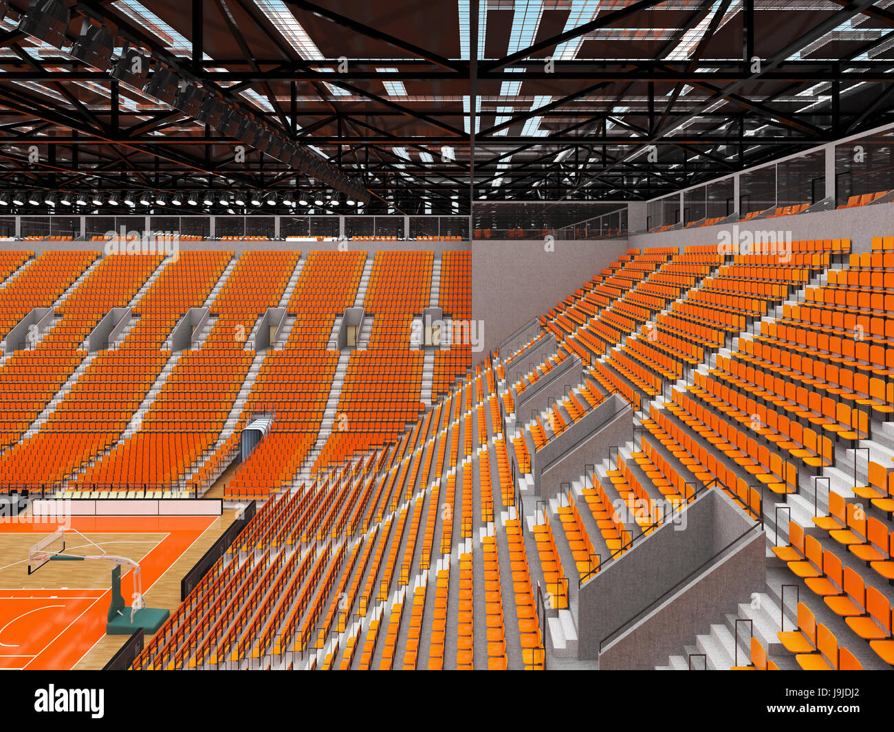 Empty bench basketball court hires stock photography and images Alamy