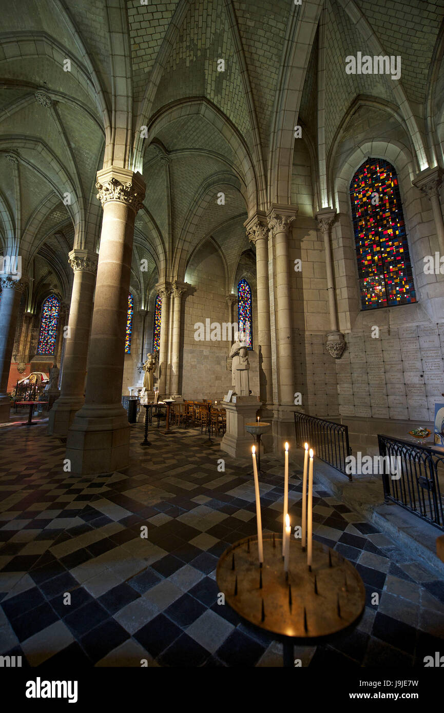 France, Loire Atlantique, Nantes, Saint-Nicolas basilica Stock Photo