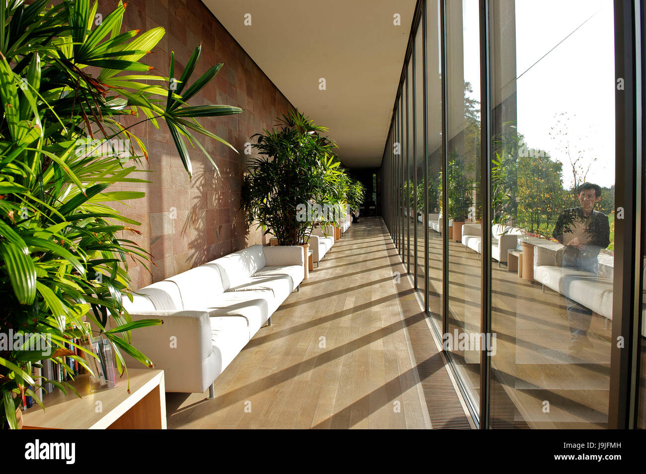 Switzerland, Basel, Beyeler Foundation by the architect Renzo Piano Stock Photo