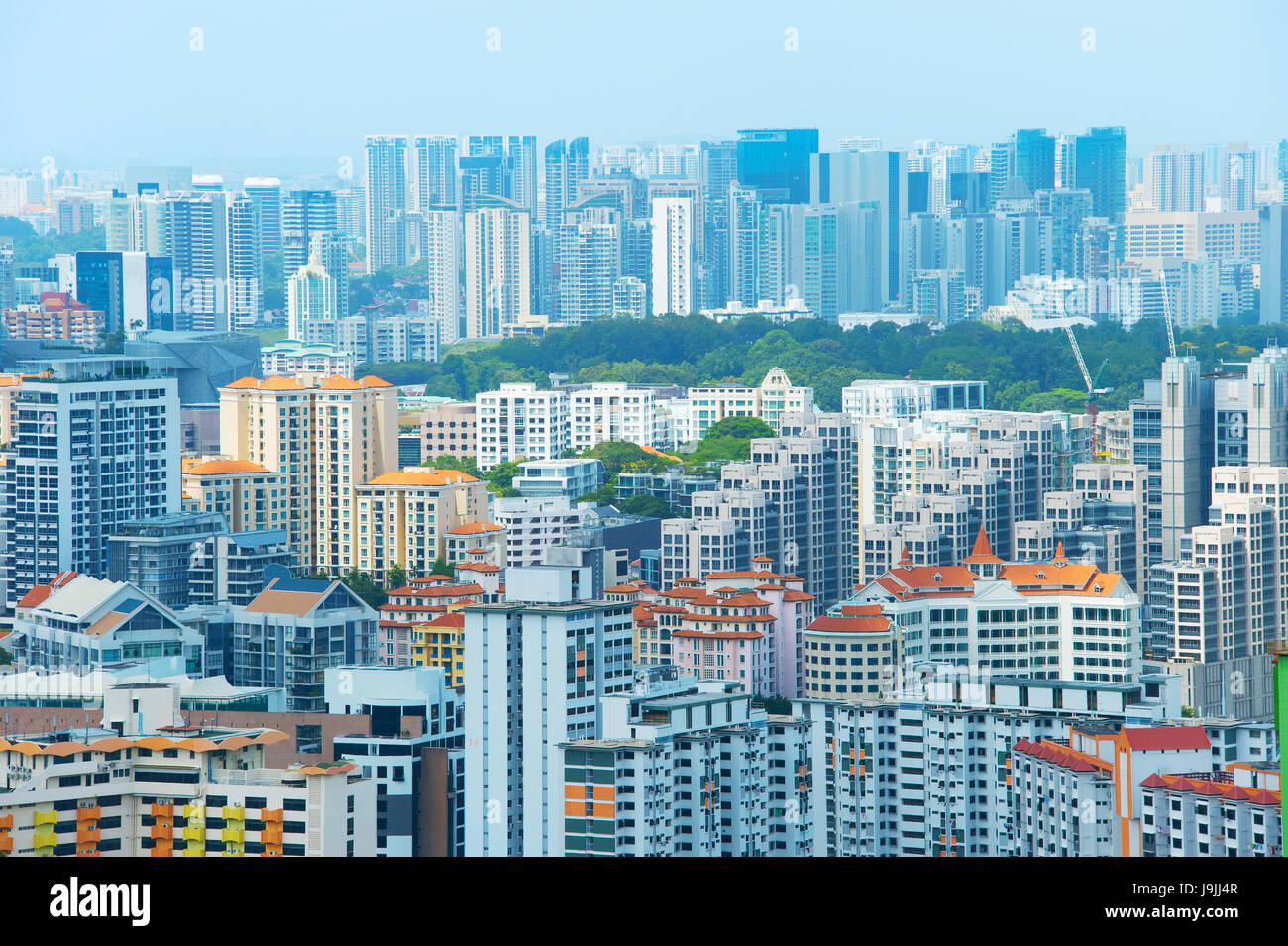 Photo inspiration: Visual Reference: Density Architecture Of Living Districts Of Singapore Stock Photo