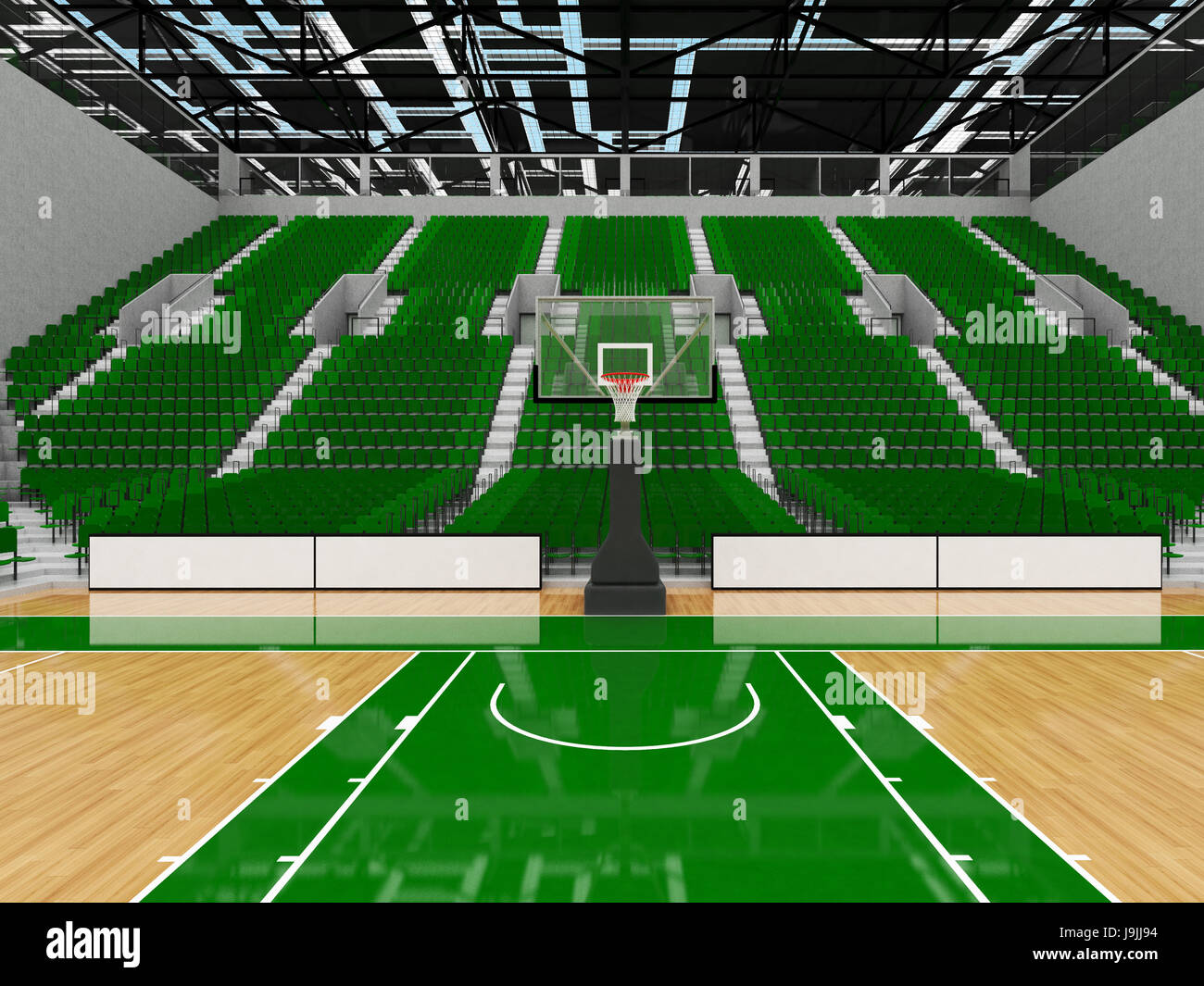 Empty bench basketball court hires stock photography and images Alamy