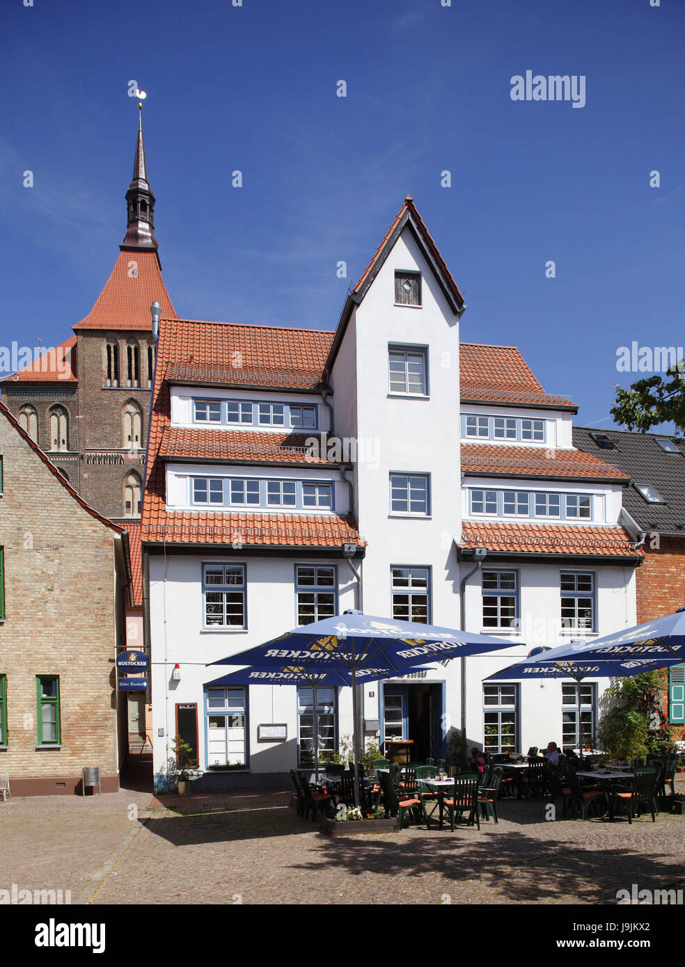 Europe, Germany, MecklenburgWest Pomerania, Rostock, historical houses