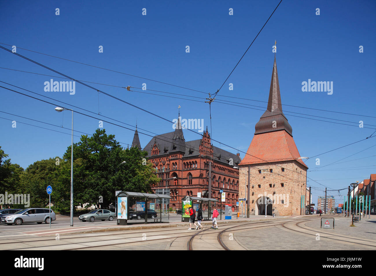Stone Gate Rostock Europe, Germany, Mecklenburg-West Pomerania, Rostock, city gate, stone ...