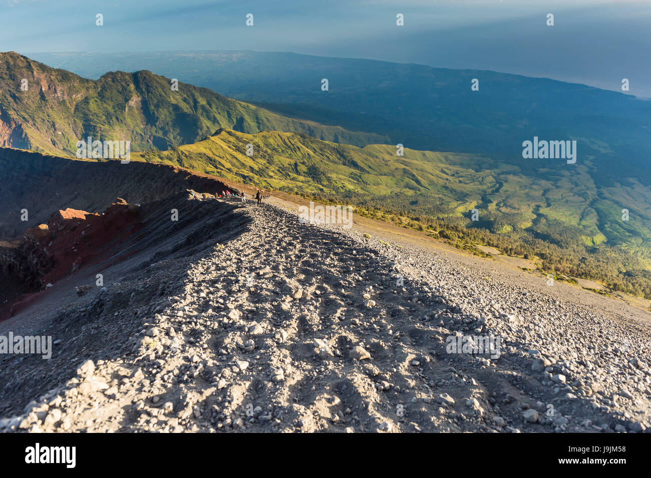 Scenery at Gunung Rinjani Stock Photo - Alamy
