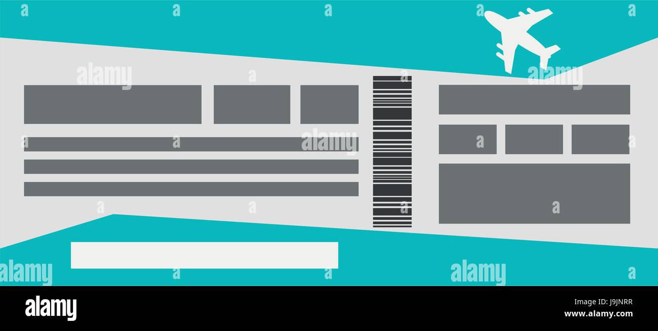 flight boarding pass icon image Stock Vector Image & Art - Alamy