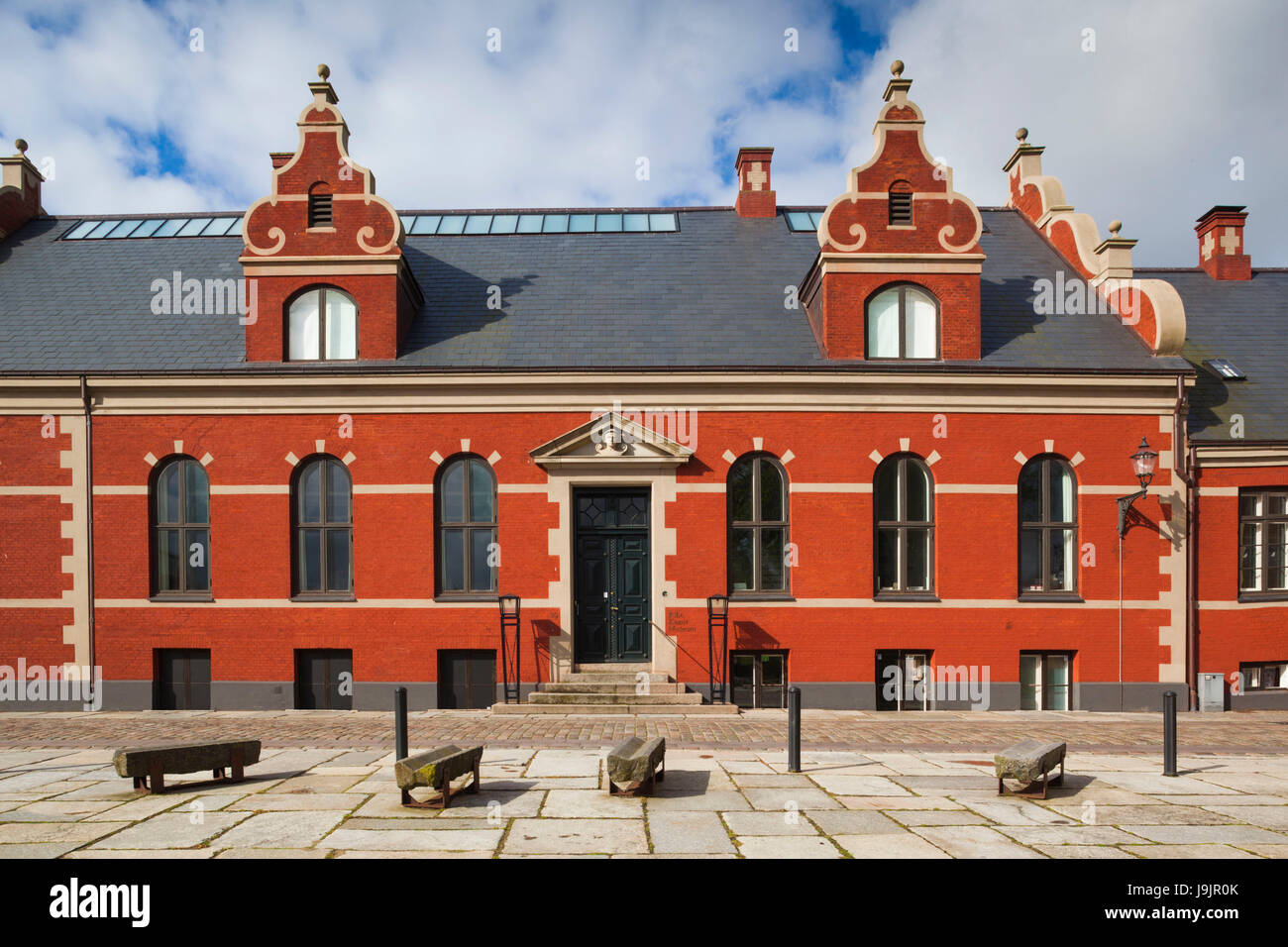 Denmark, Jutland, Ribe, Ribe Kunstmuseum, art museum, exterior Stock ...