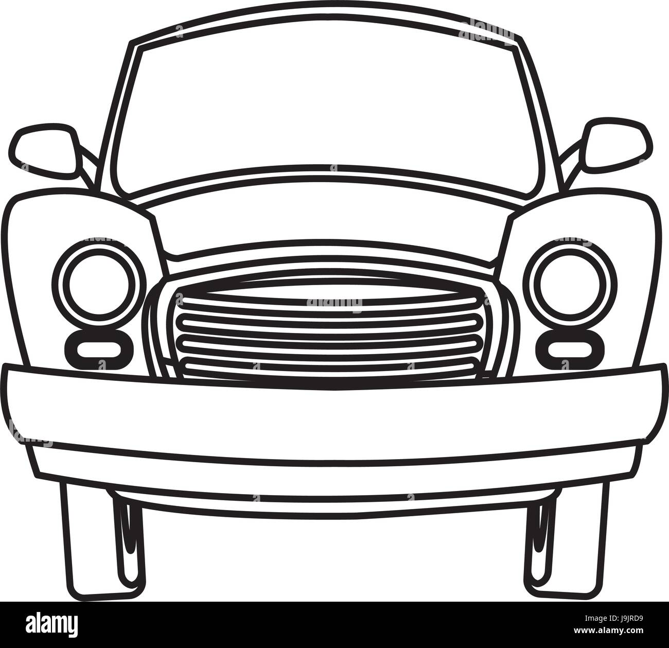 Cartoon car transport travel empty stock vector image art alamy