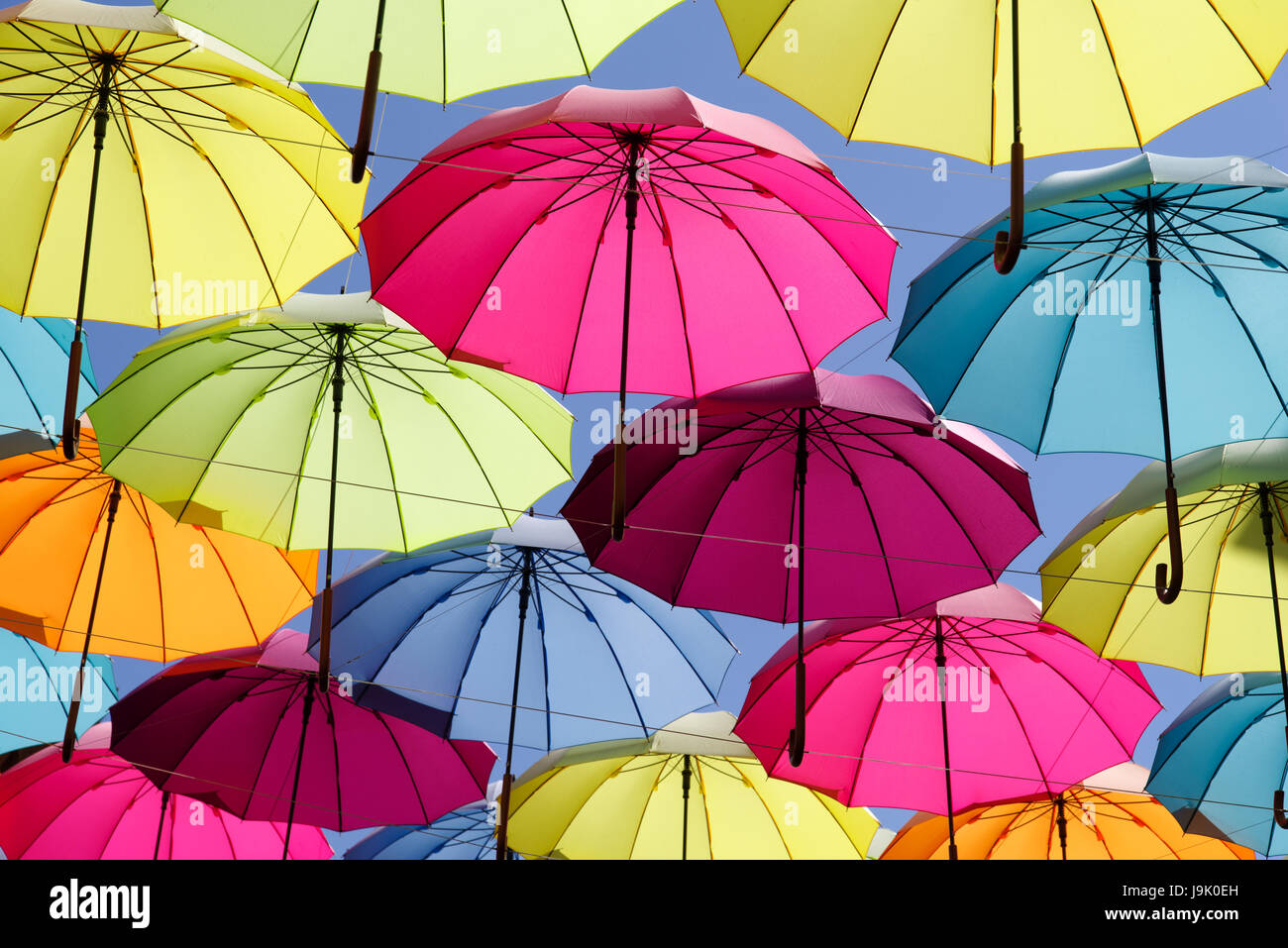 colorful umbrella on the sky Stock Photo - Alamy