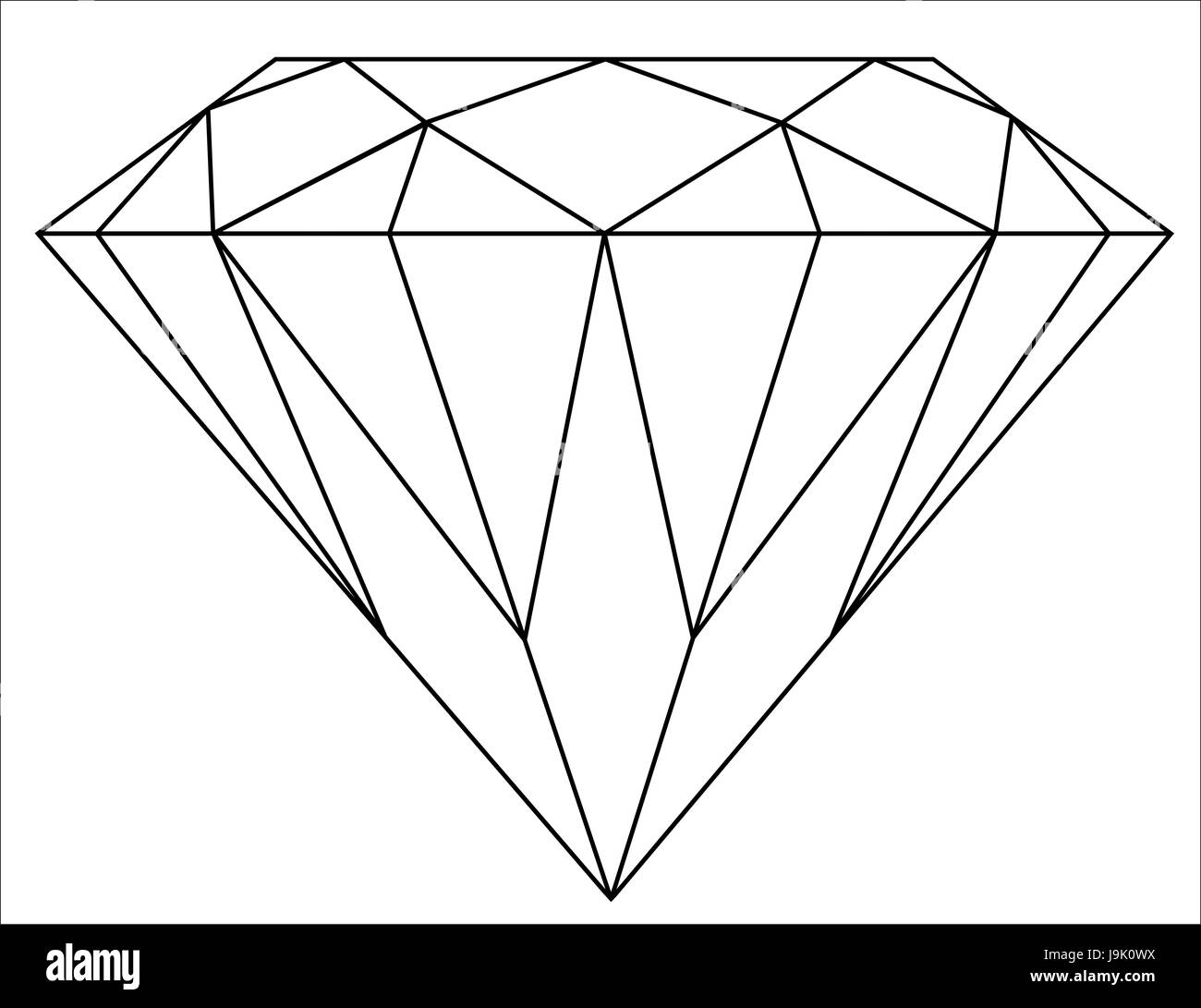 Diamond clip art Black and White Stock Photos & Images - Alamy