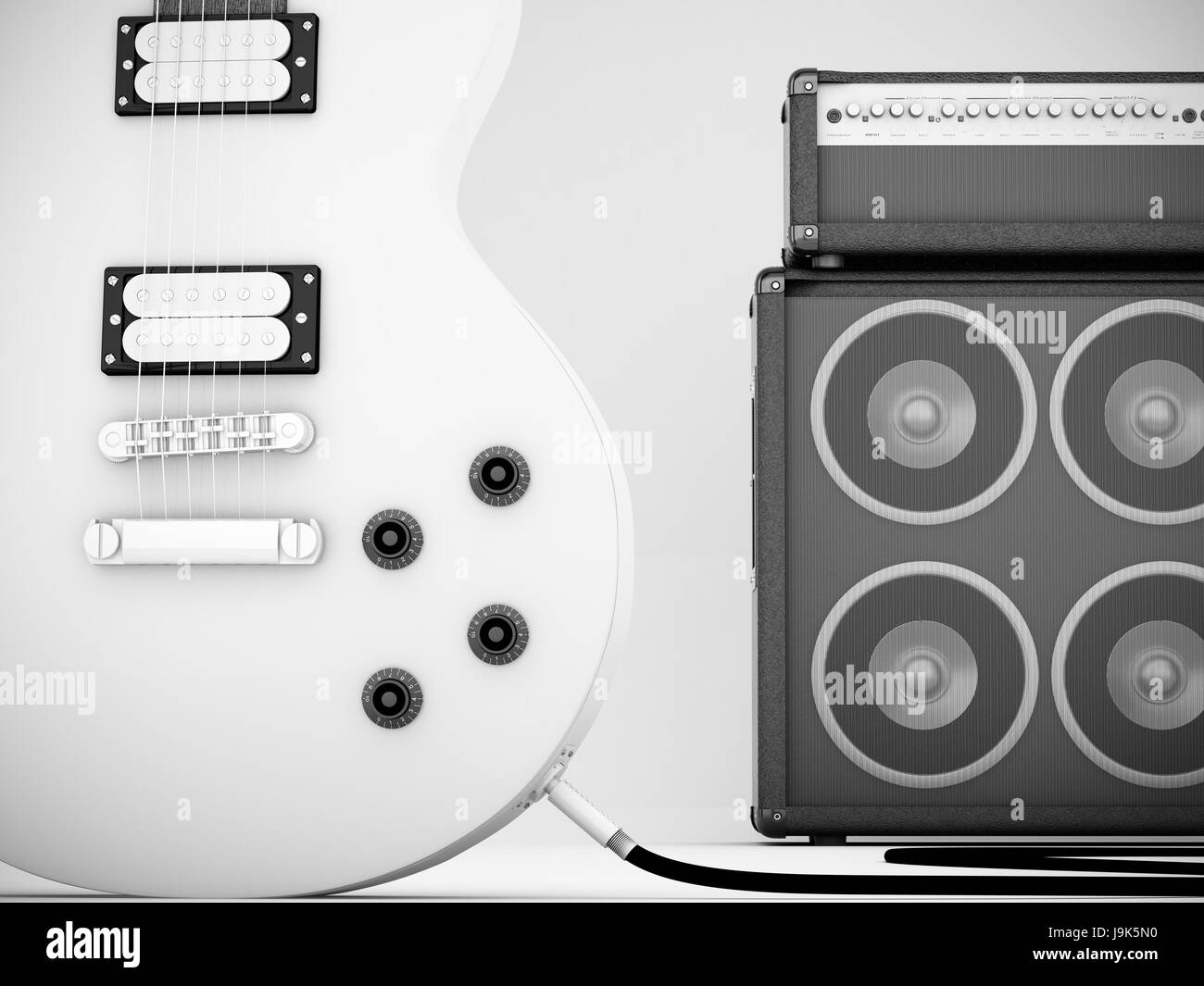 music, sound, guitar, amplifier, measure, instrument, method, investment trust Stock Photo