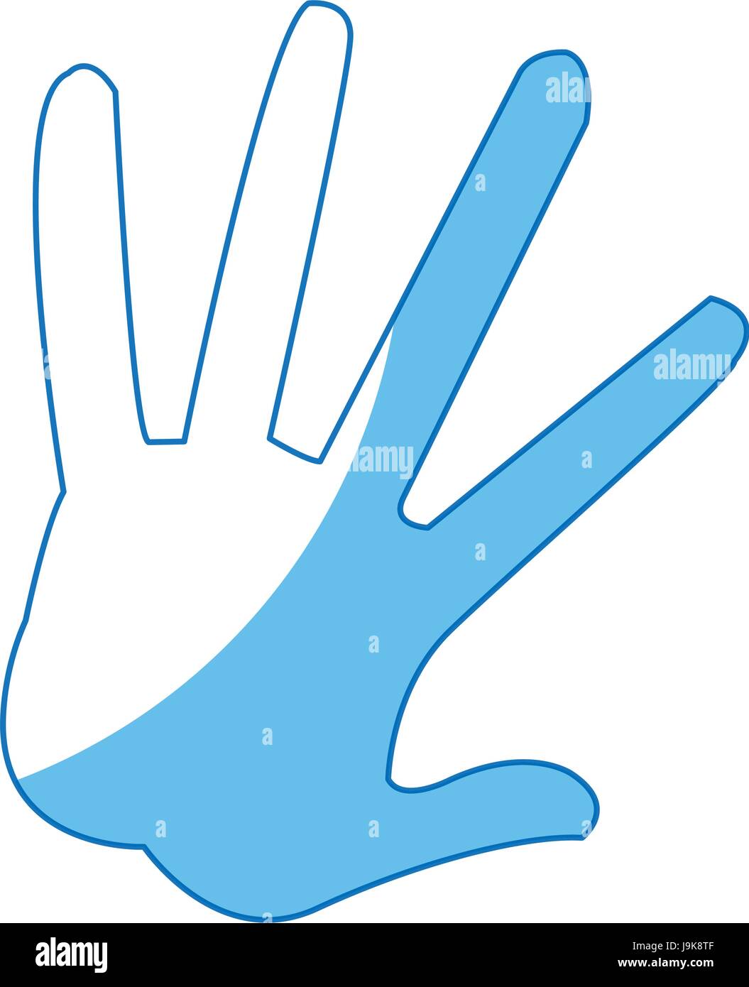 hand showing five fingers, high five sign gesture Stock Vector Image & Art Alamy