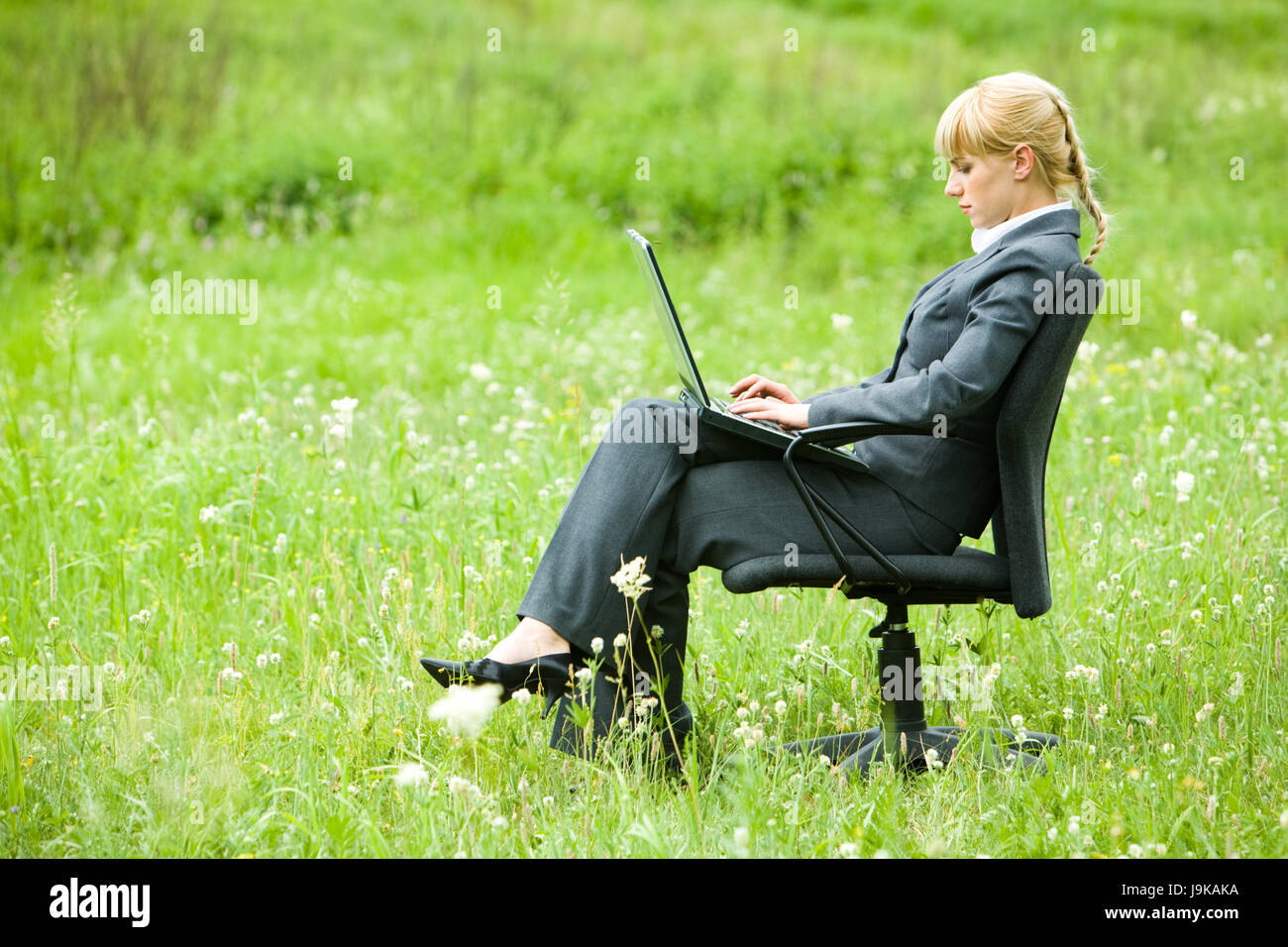 woman, armchair, profile, humans, human beings, people, folk, persons