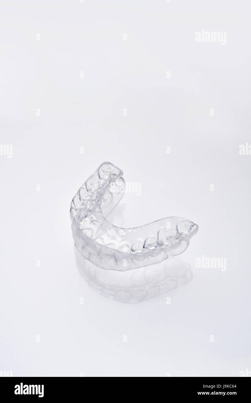Orthodontic retainer. Vacuumformed (Essix Stock Photo Alamy