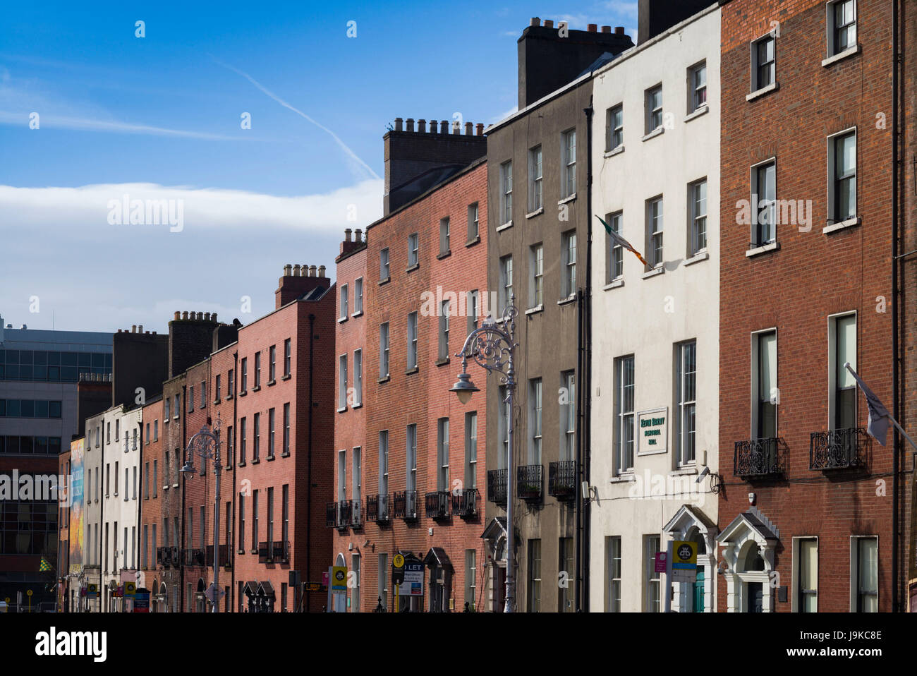 Ireland, Dublin, Parnell Square, house fronts Stock Photo Alamy