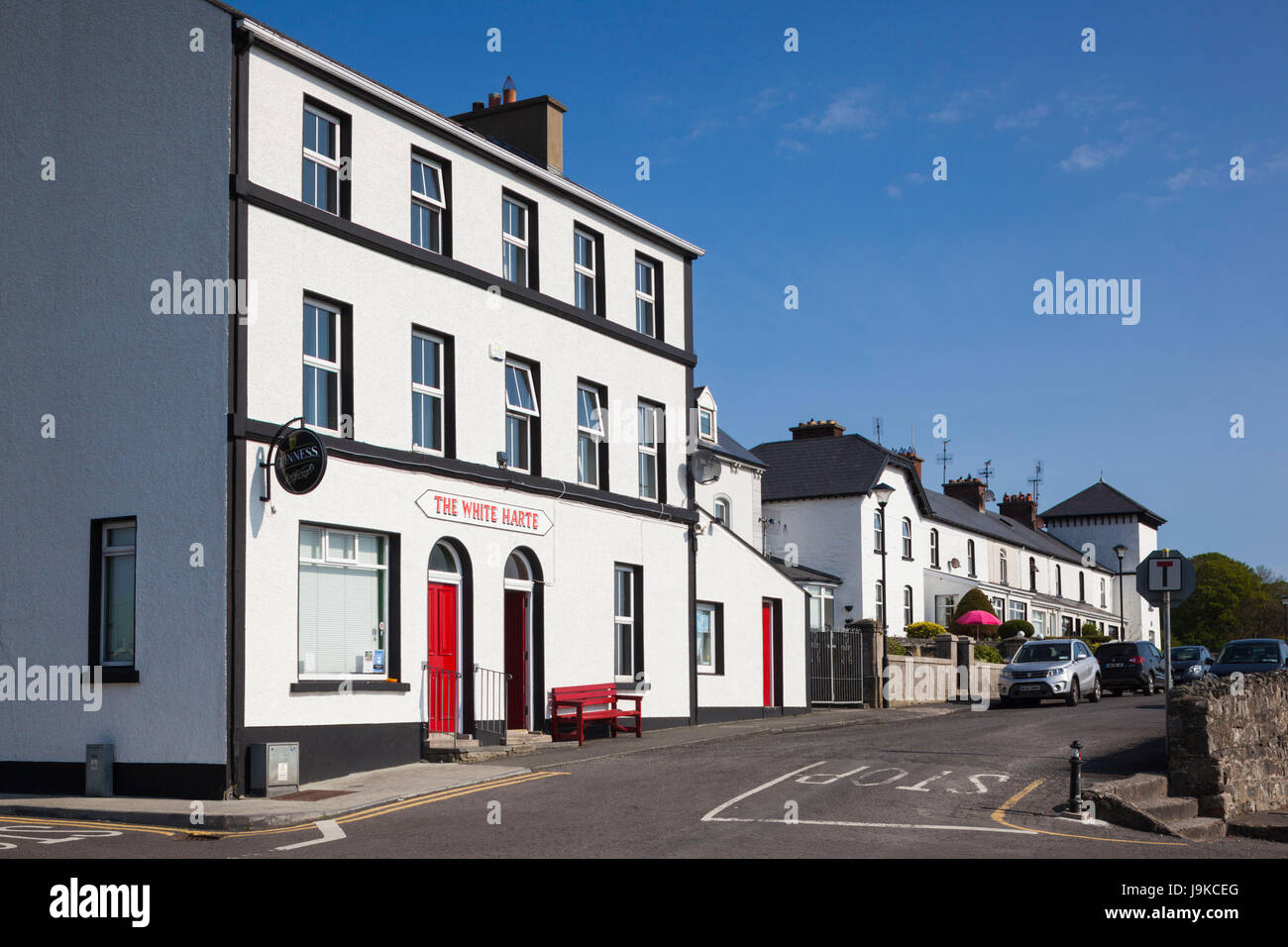 Ireland, County Donegal, Fanad Peninsula, Rathmullan, town view with
