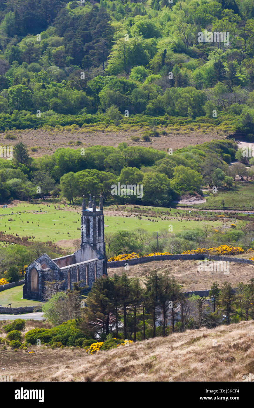 Ireland, County Donegal, Dunlewy, elevated view of the Poisoned Glen Stock Photo