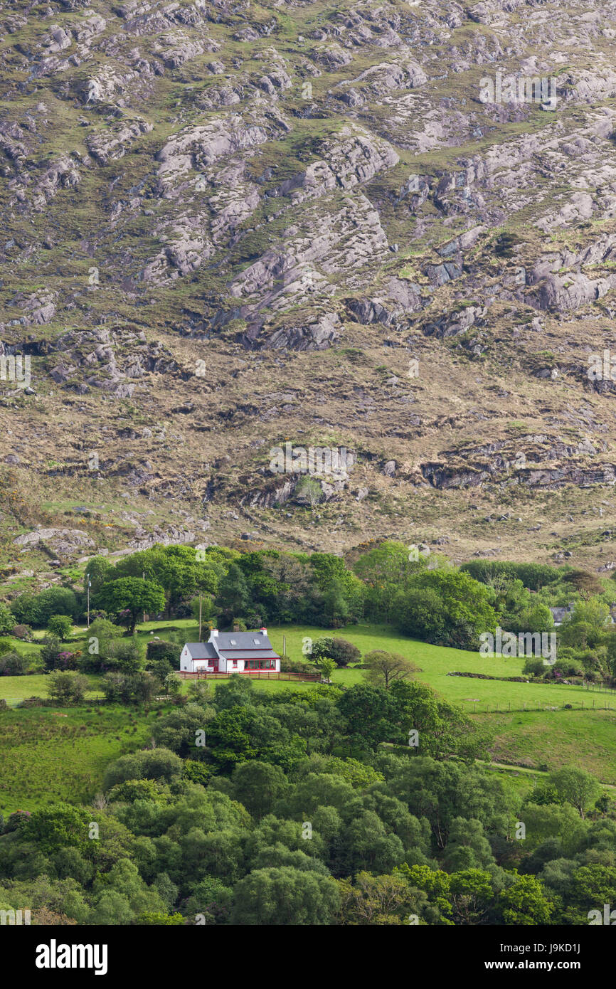 Ireland, County Cork, Beara Peninsula, Ring of Beara, Eyeries, elevated