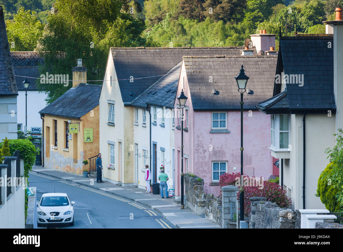 Ireland, County Wicklow, Avoca, village houses Stock Photo Alamy