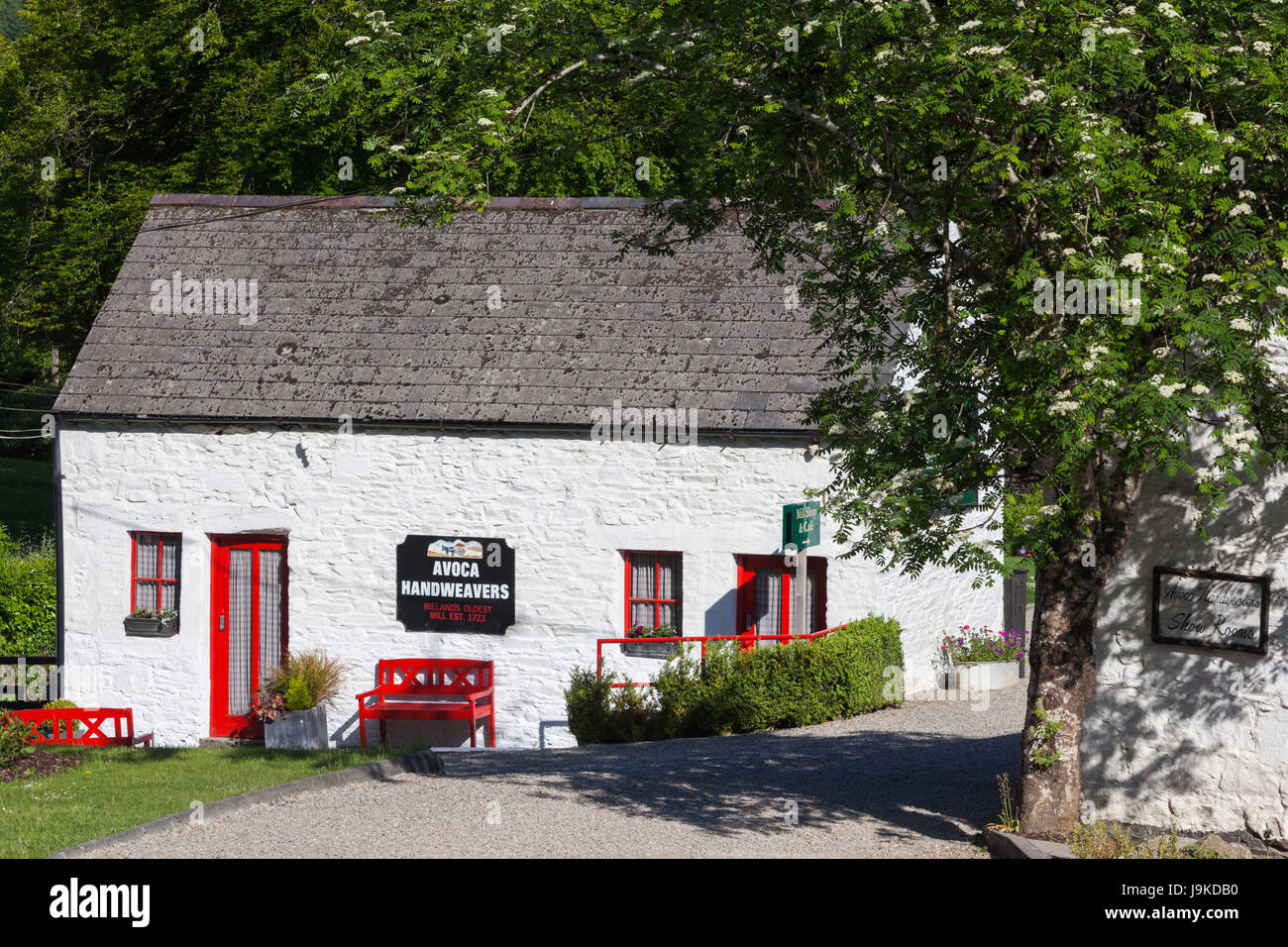 Ireland, County Wicklow, Avoca, Avoca Handweavers, weavers housed in