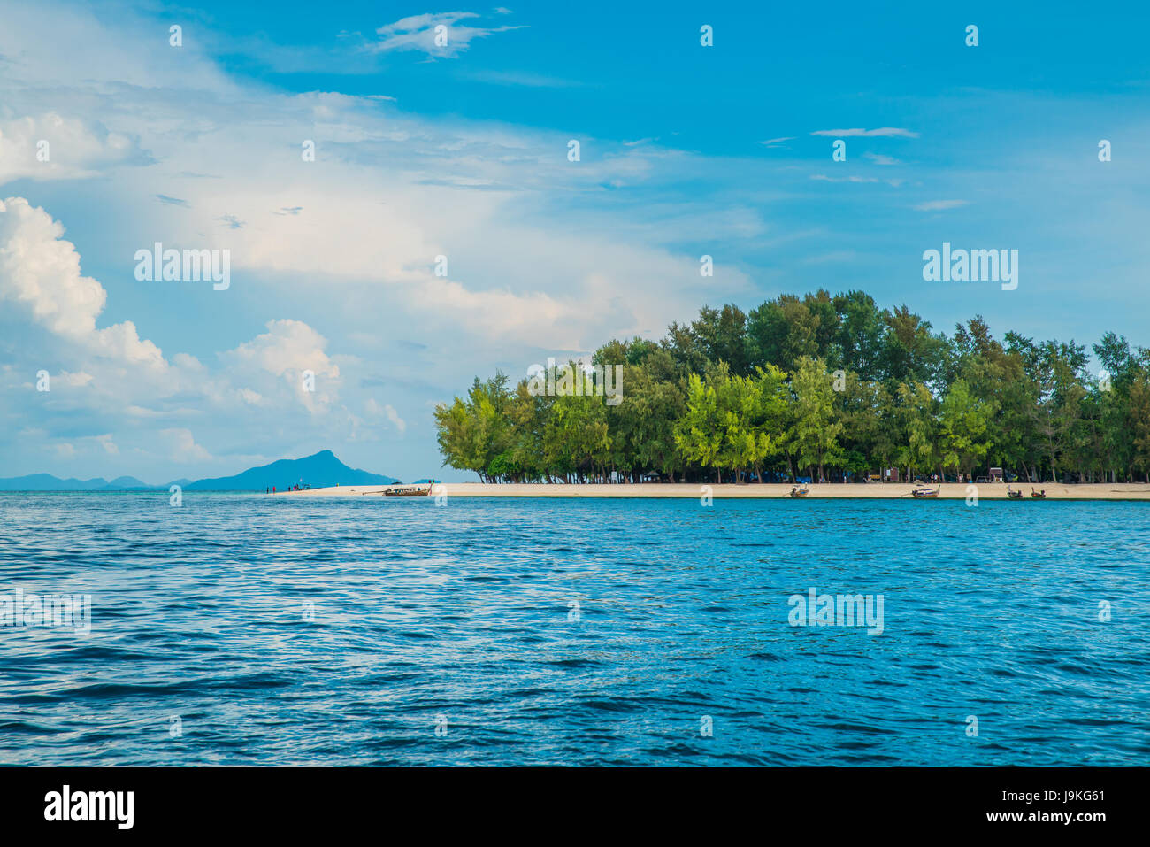Beautiful view of Ko Phai or Bamboo Island, Krabi Province, Thailand Stock Photo