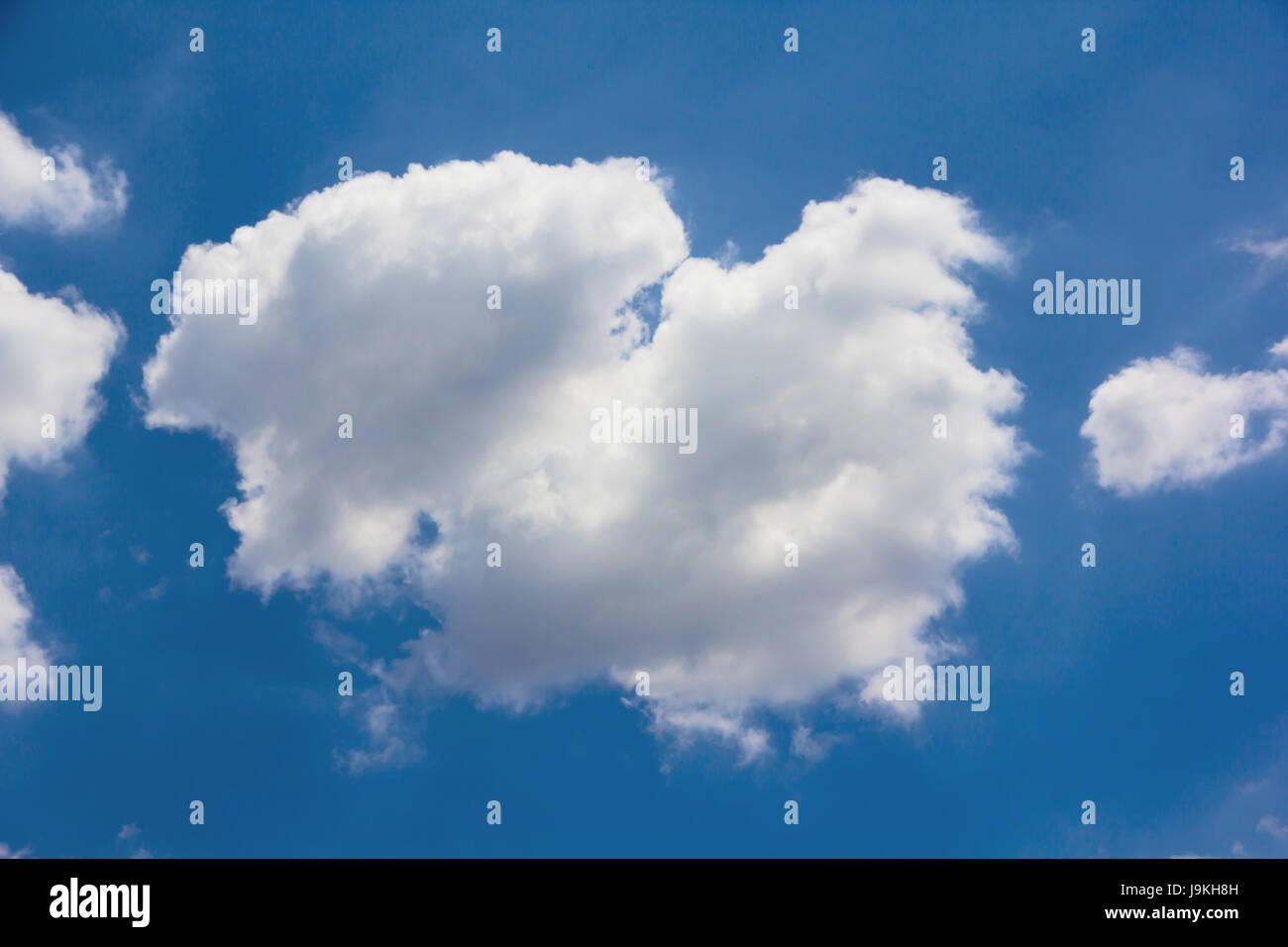blue sky and small cloud background Stock Photo