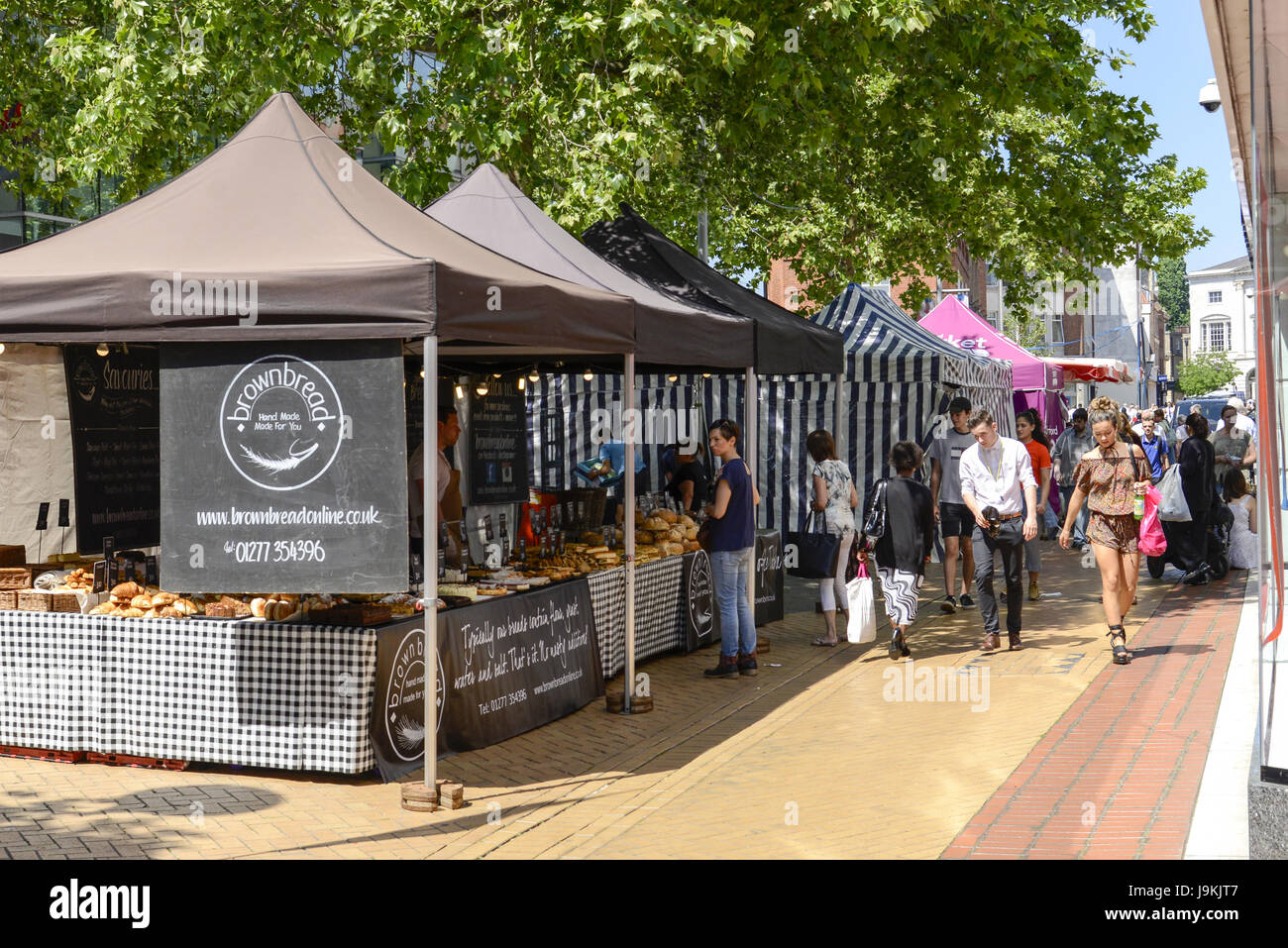 Friday Market, High Street, Chelmsford, Essex, England, UK Stock Photo Alamy