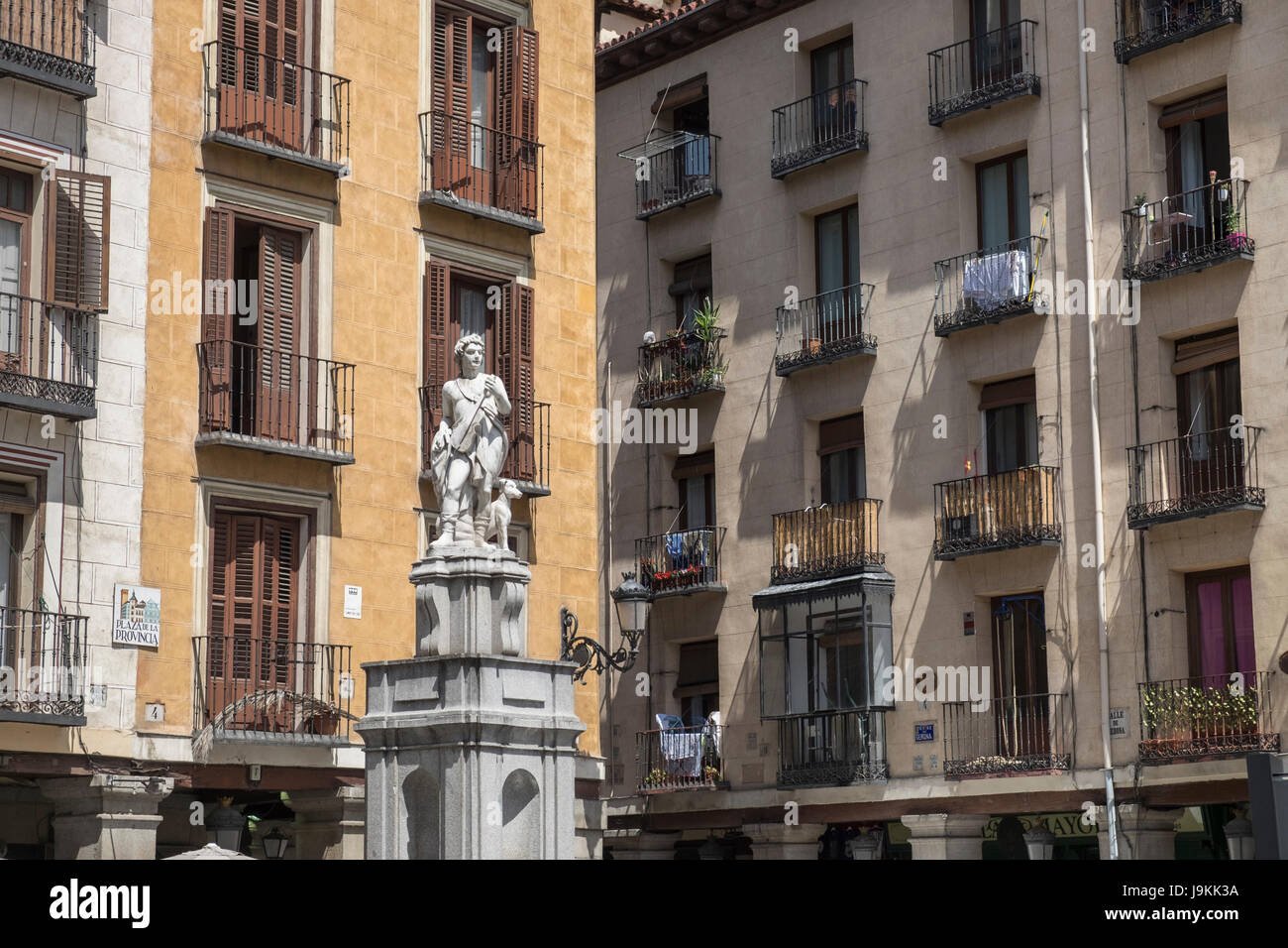 A statue of Orpheus displayed in Plaza De La Provincia square, Centro district, Madrid, Spain Stock Photo