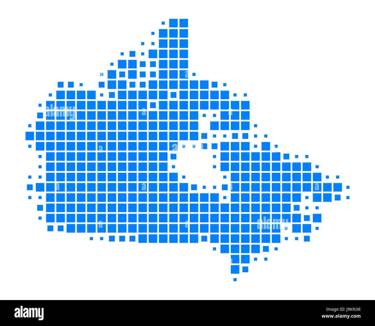 blue, illustration, canada, angular, square, card, spotted, dot, raster ...