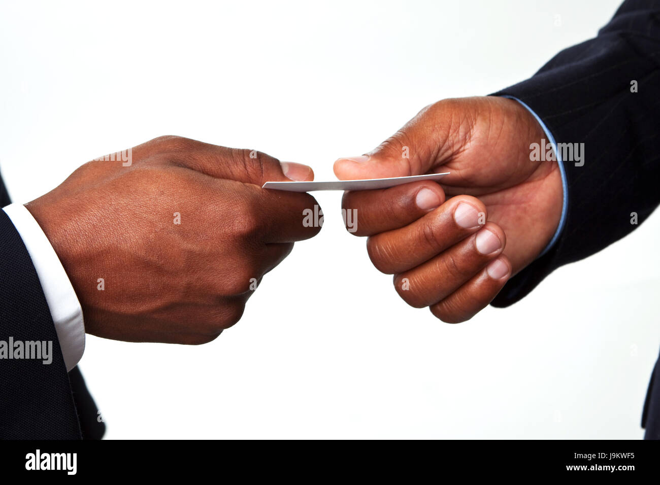 African American businessmen shaking hands. Stock Photo