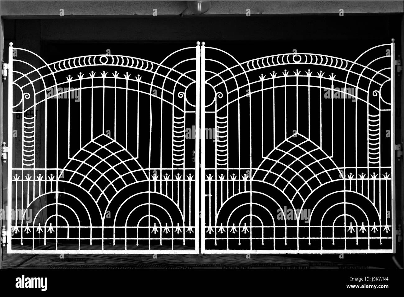 iron gate with beautiful design, bandra, mumbai ...