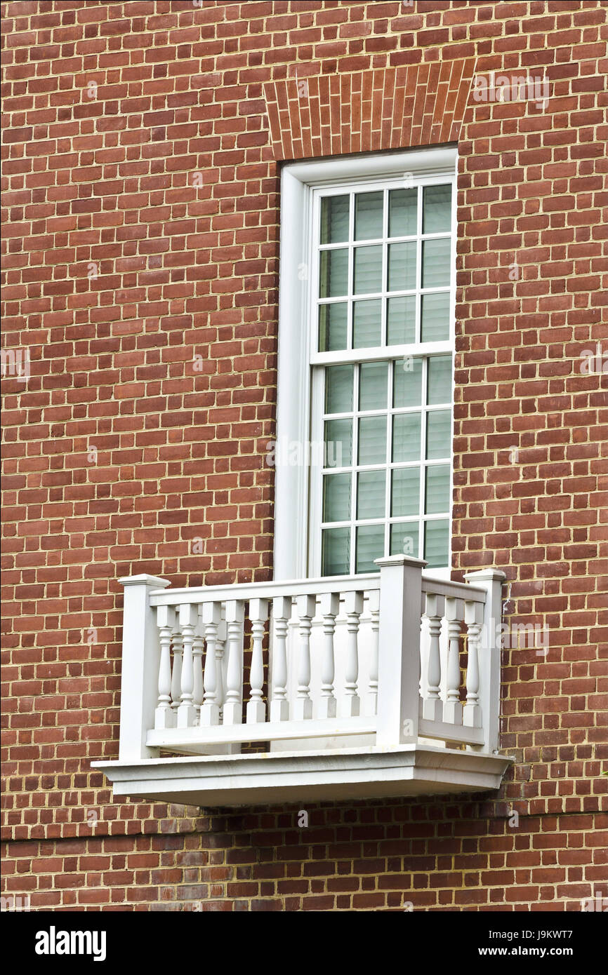 balcony of building, annapolis, usa Stock Photo