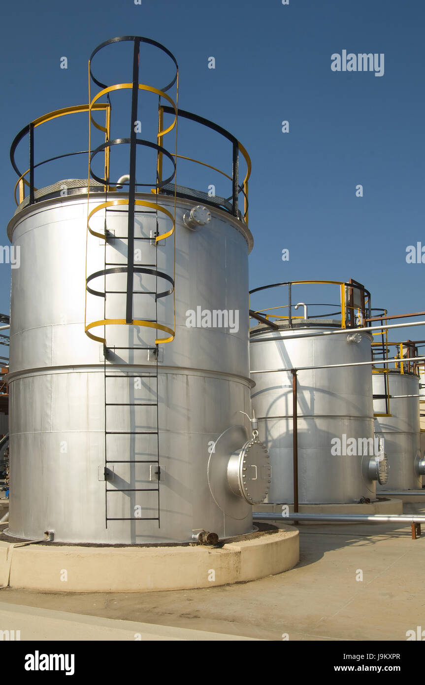 Ladder for climbing up Storage Tank, India, Asia Stock Photo Alamy