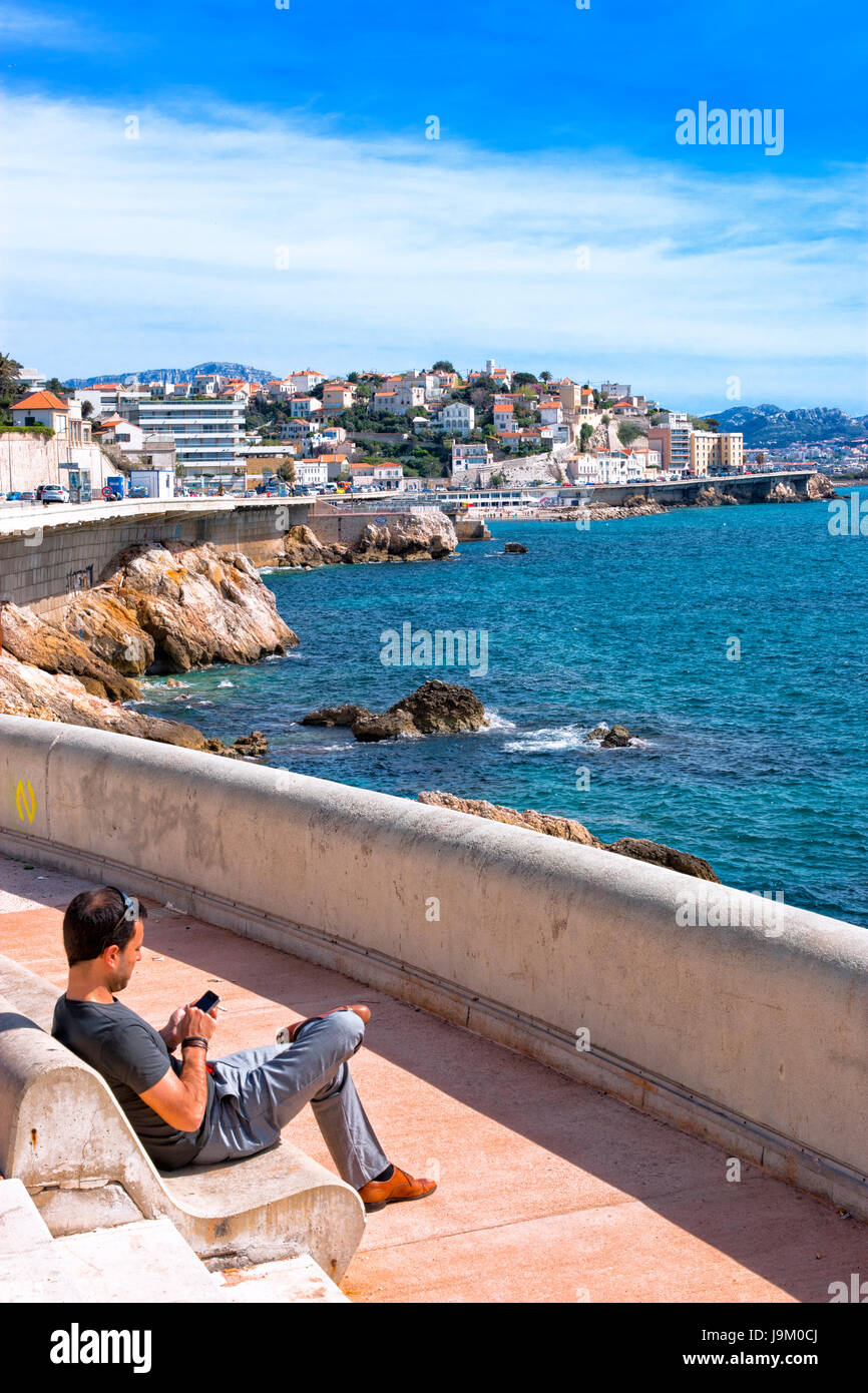 Corniche marseille hi-res stock photography and images - Alamy