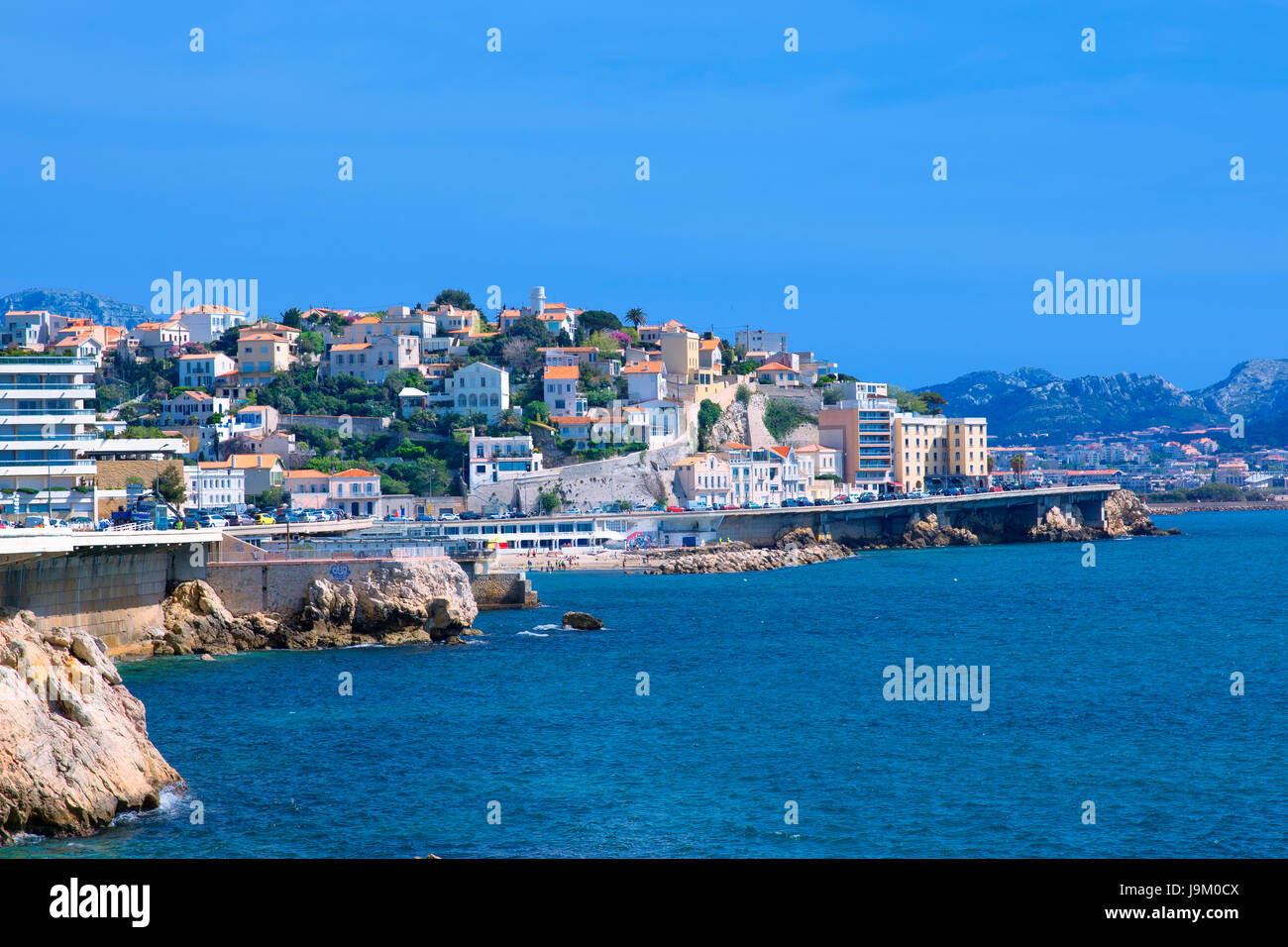 The Corniche Kennedy in Marseille Stock Photo - Alamy
