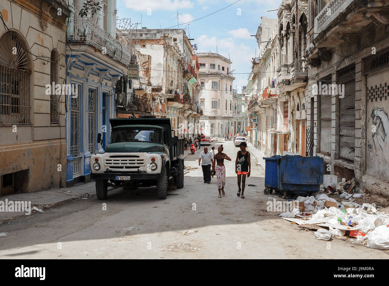 Street view of Havana, Cuba Stock Photo