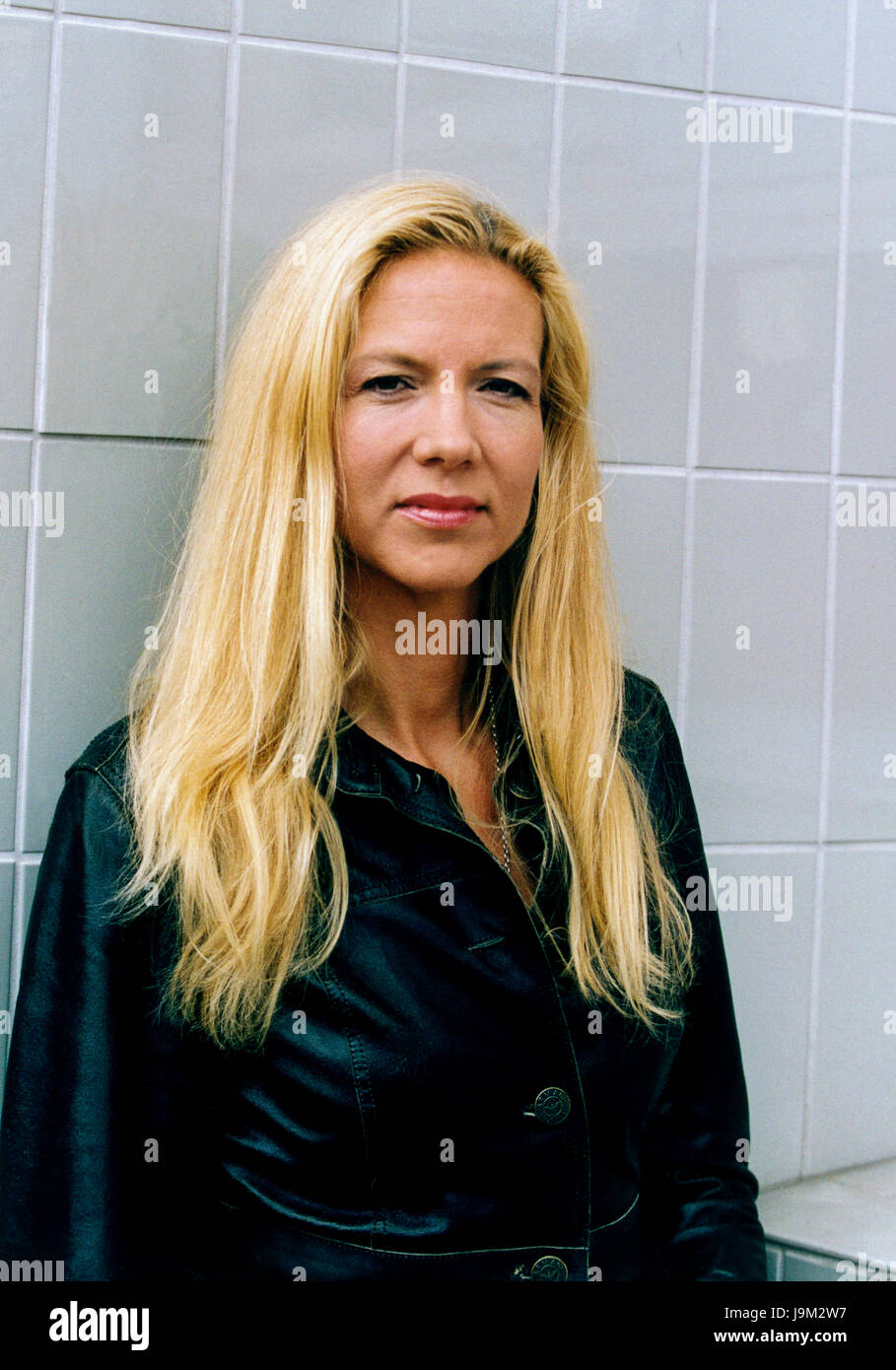 LIZA MARKLUND Swedish crime stories writer 2004 Stock Photo