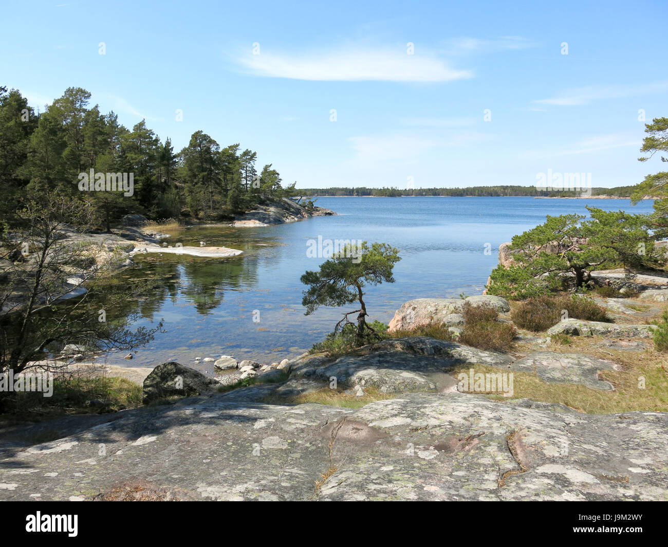 STENDÖRREN Naturereserve outside Nyköping Södermanland 2017 Stock Photo