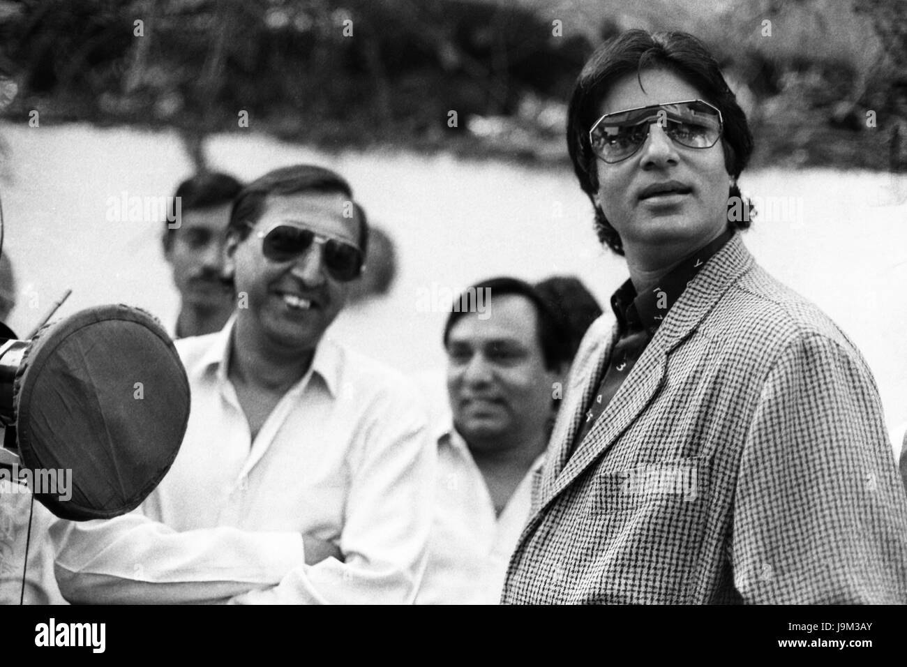 Indian bollywood actors, Amitabh Bachchan and Tinnu Anand, India, Asia Stock Photo