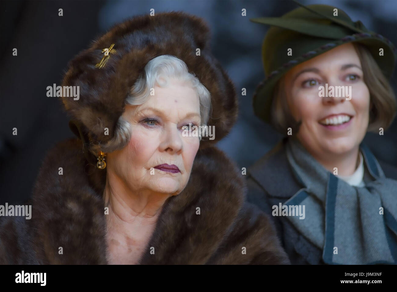 MURDER ON THE ORINET EXPRESS 2017 20th Century Fox film with Judi Dench at left as Princess Natalia and Olivia Coleman as Hildegarde Schmidt Stock Photo