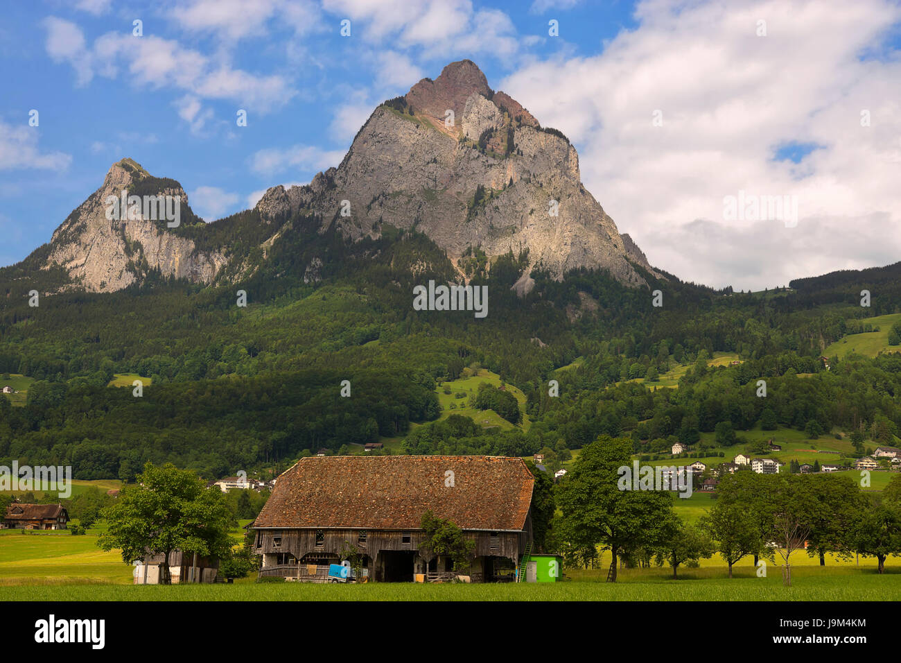 alps, switzerland, farmhouse, myths, mountains, alps, switzerland, farmhouse, Stock Photo