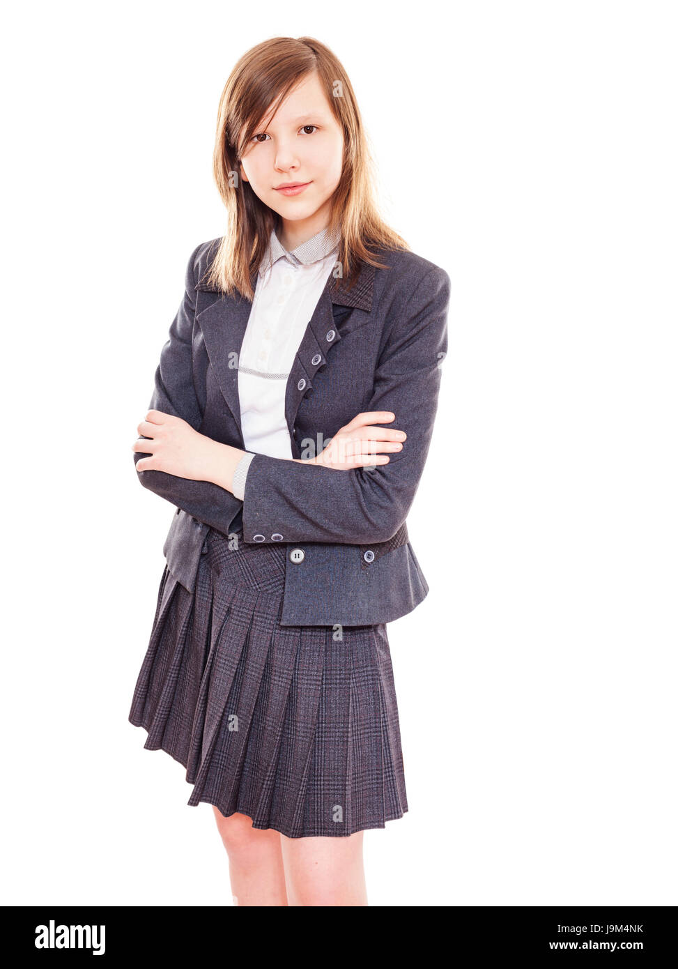 High school uniform girl skirt hi-res stock photography and images - Alamy